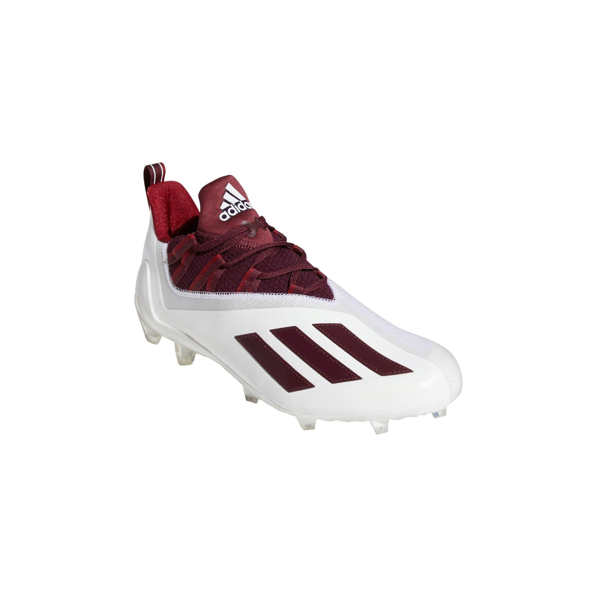 Details about   adizero Scorch White/Maroon Football Cleats 