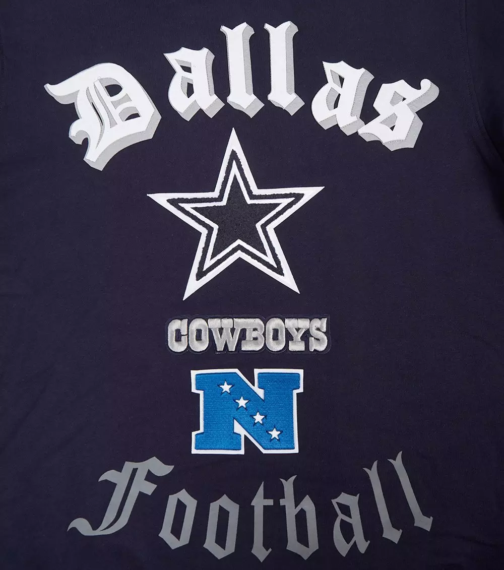Pro Standard Men's NFL Dallas Cowboys Old English Crewneck - Navy - NAVY