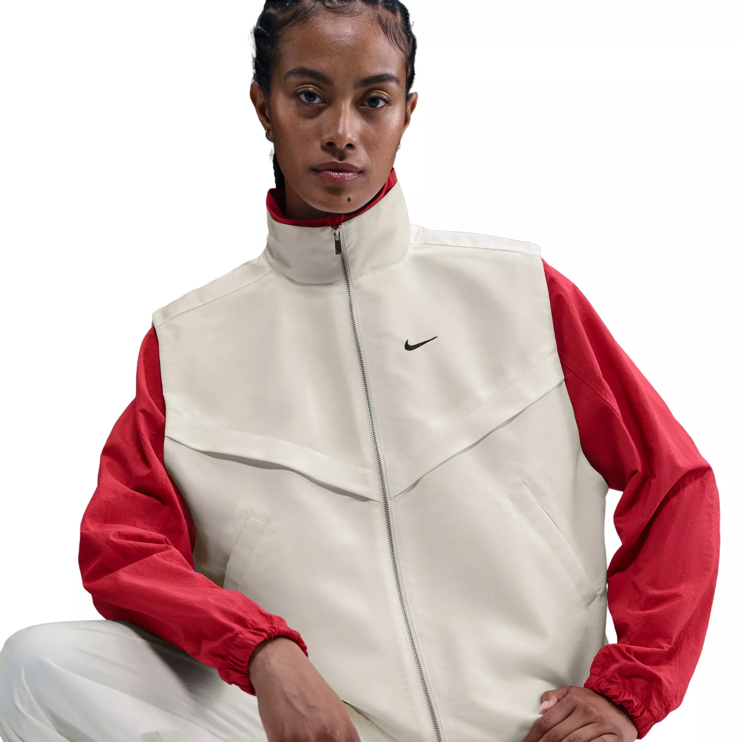 Nike Women's Sportswear Shine Windrunner Vest -Sail - SAIL