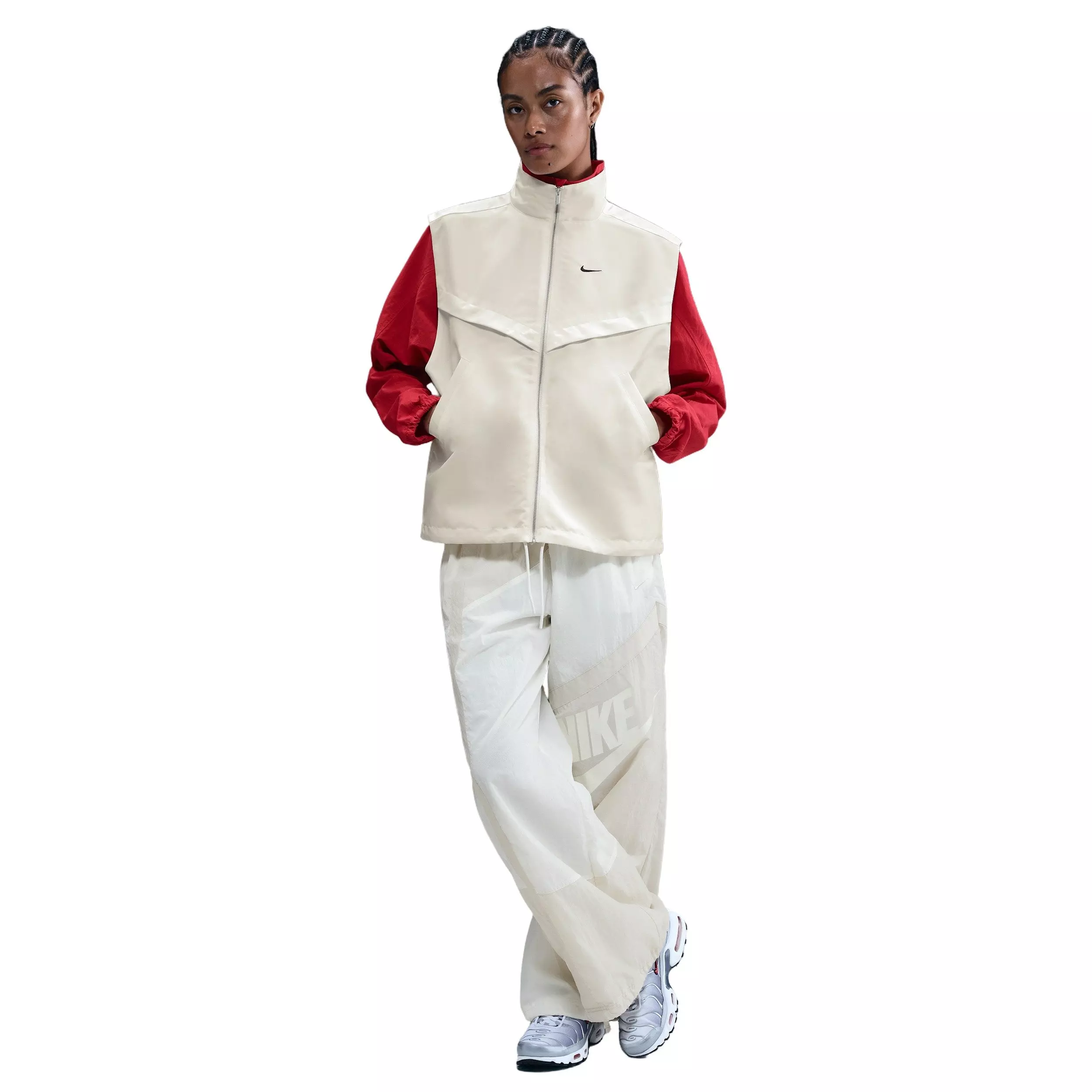 Nike Women's Sportswear Shine Windrunner Vest - Sail - SAIL