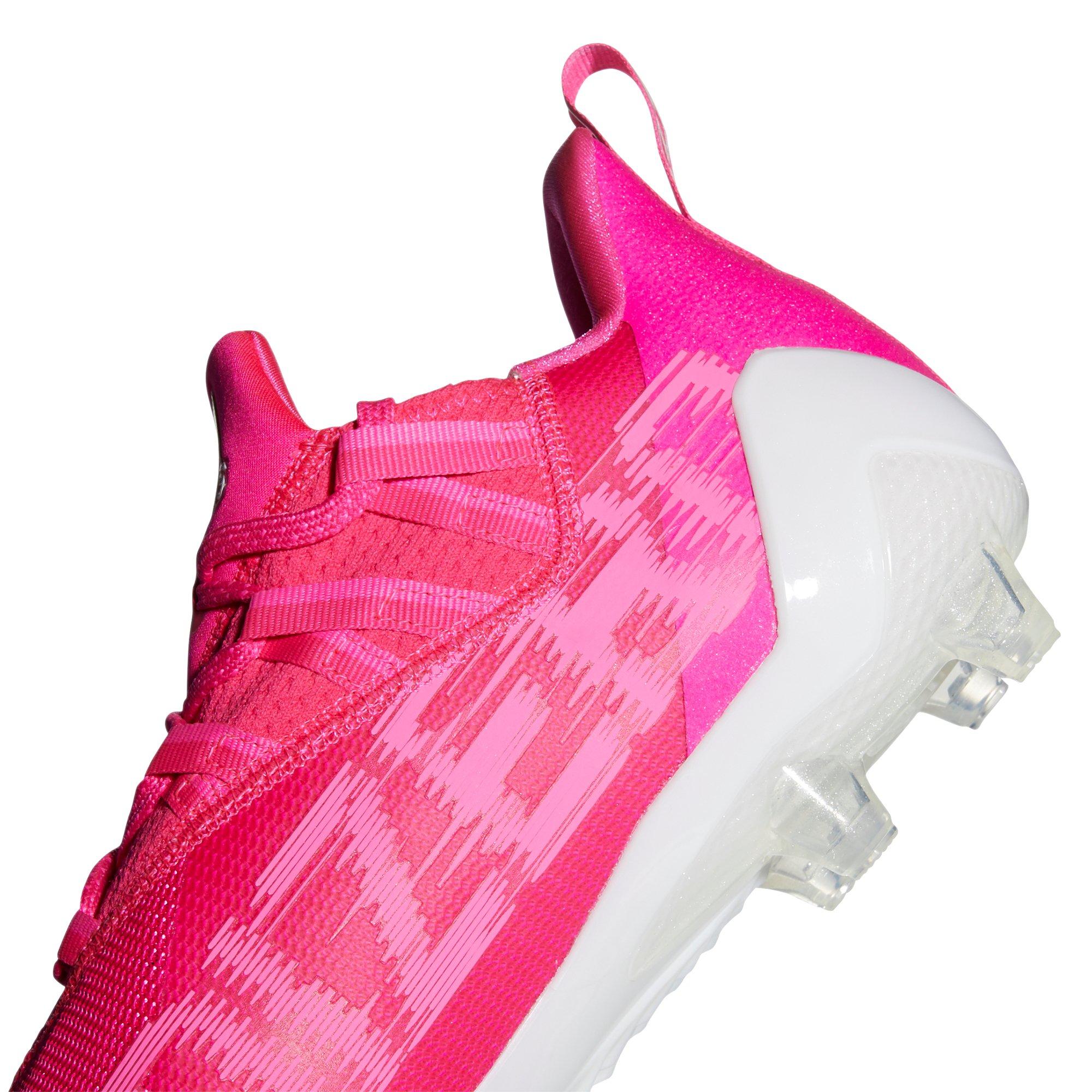 pink adidas football cleats