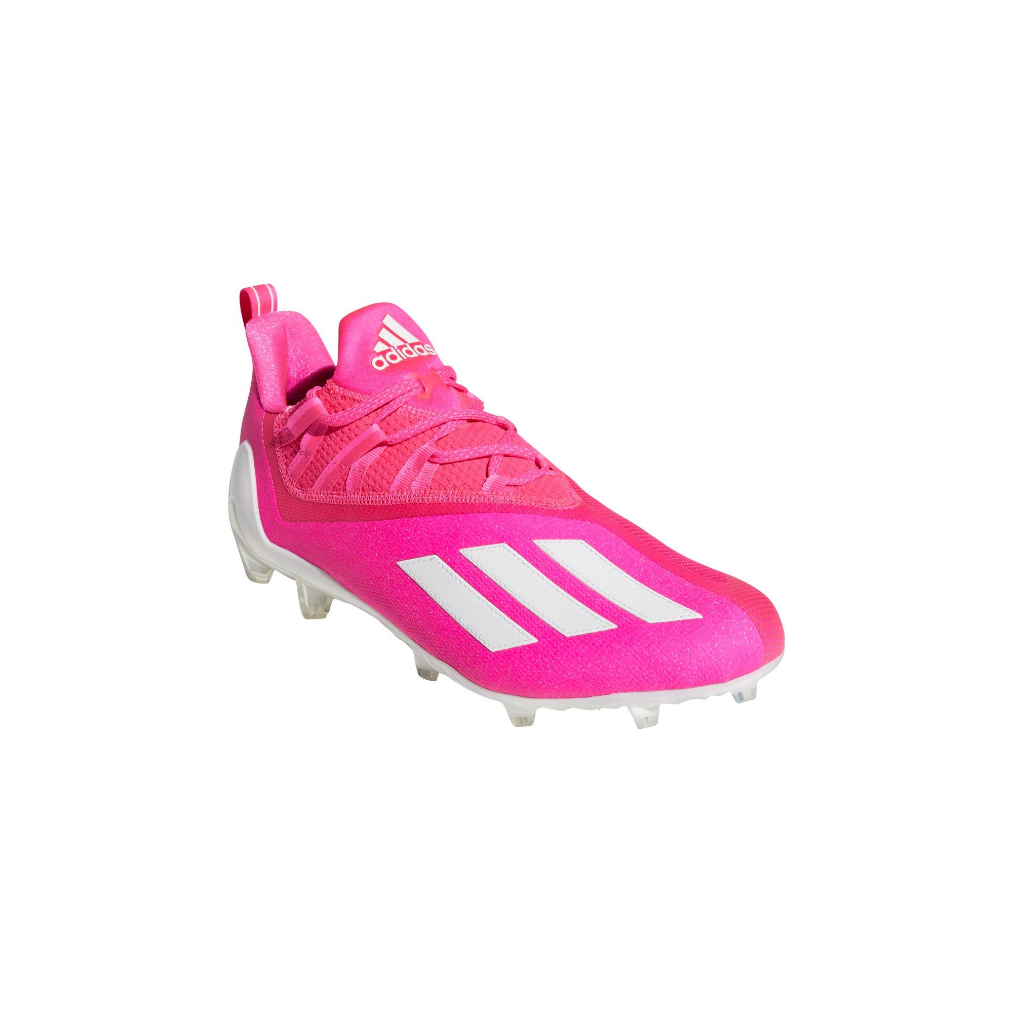pink adidas football cleats