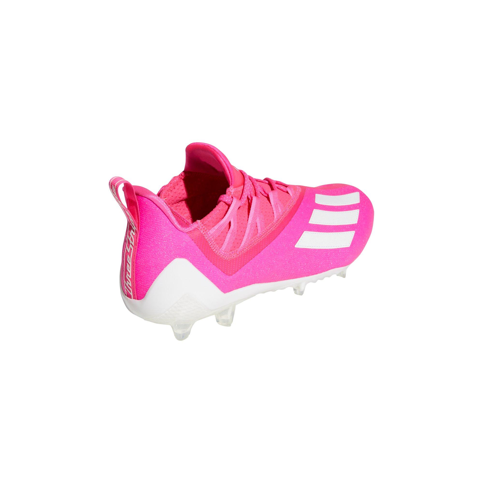 pink adidas football cleats