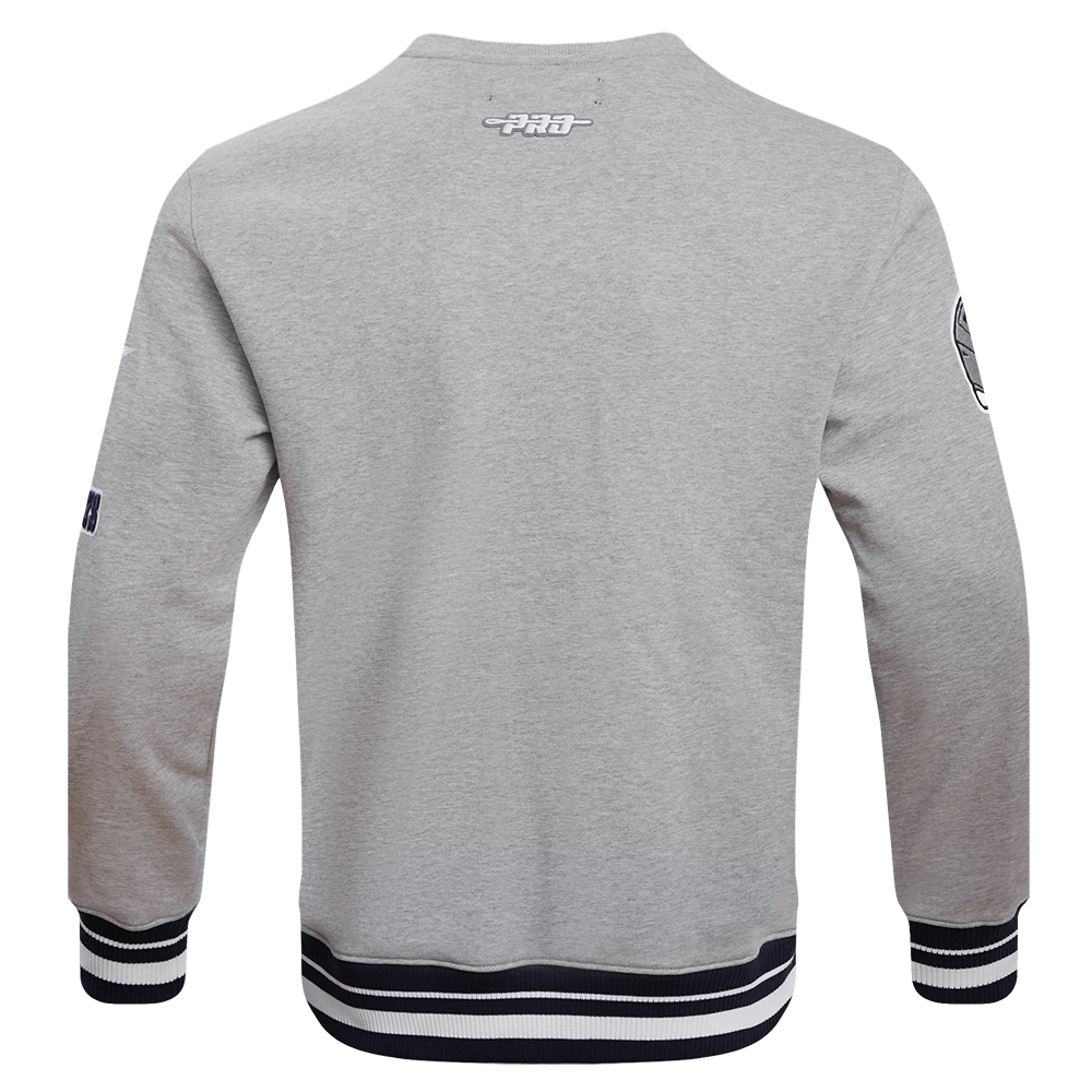 Pro Standard Men's NFL Dallas Cowboys Mashup Rib Crewneck -Grey/Navy - GREY/NAVY Thumbnail View 2