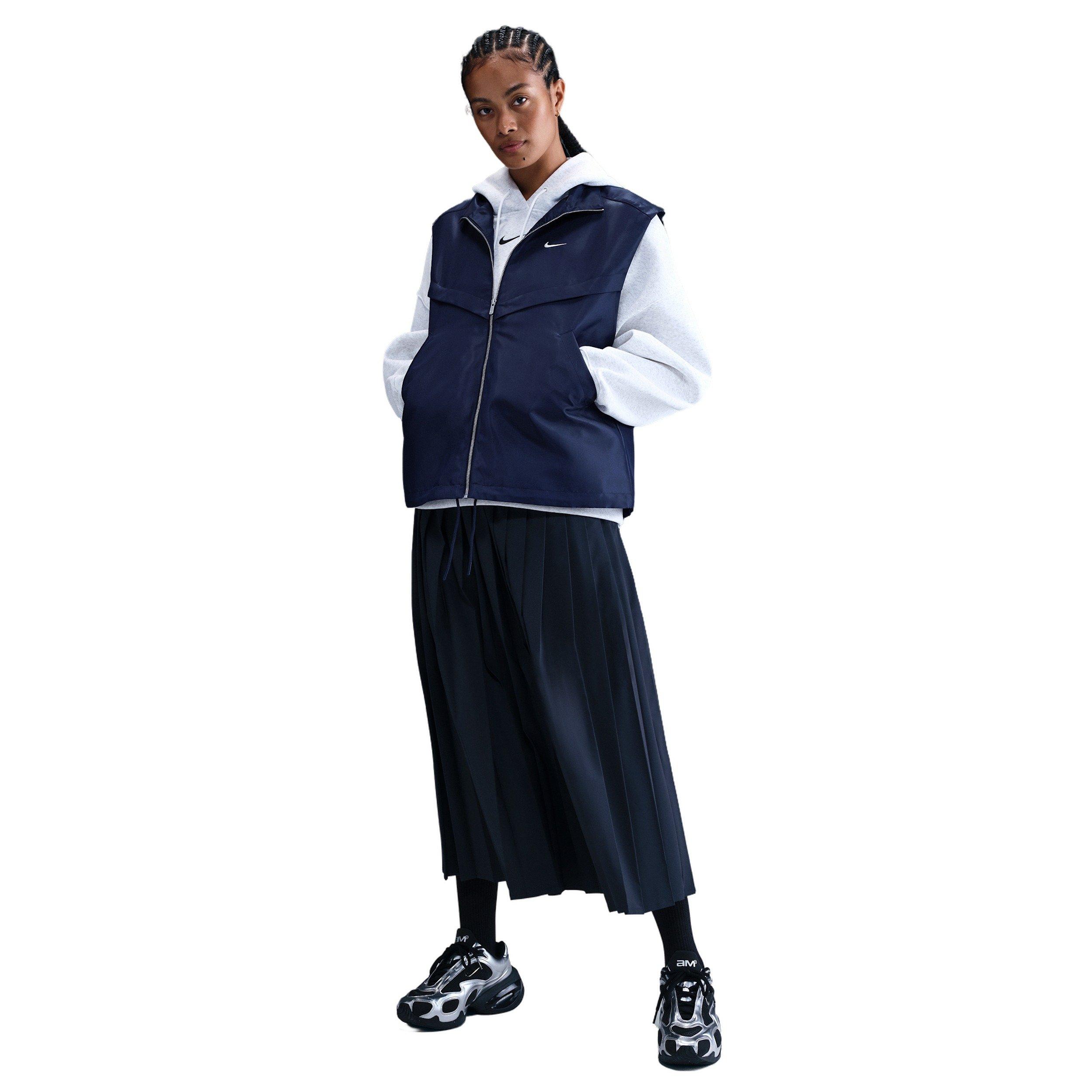 Nike Women's Sportswear Shine Windrunner Vest -Navy - NAVY Thumbnail View 4