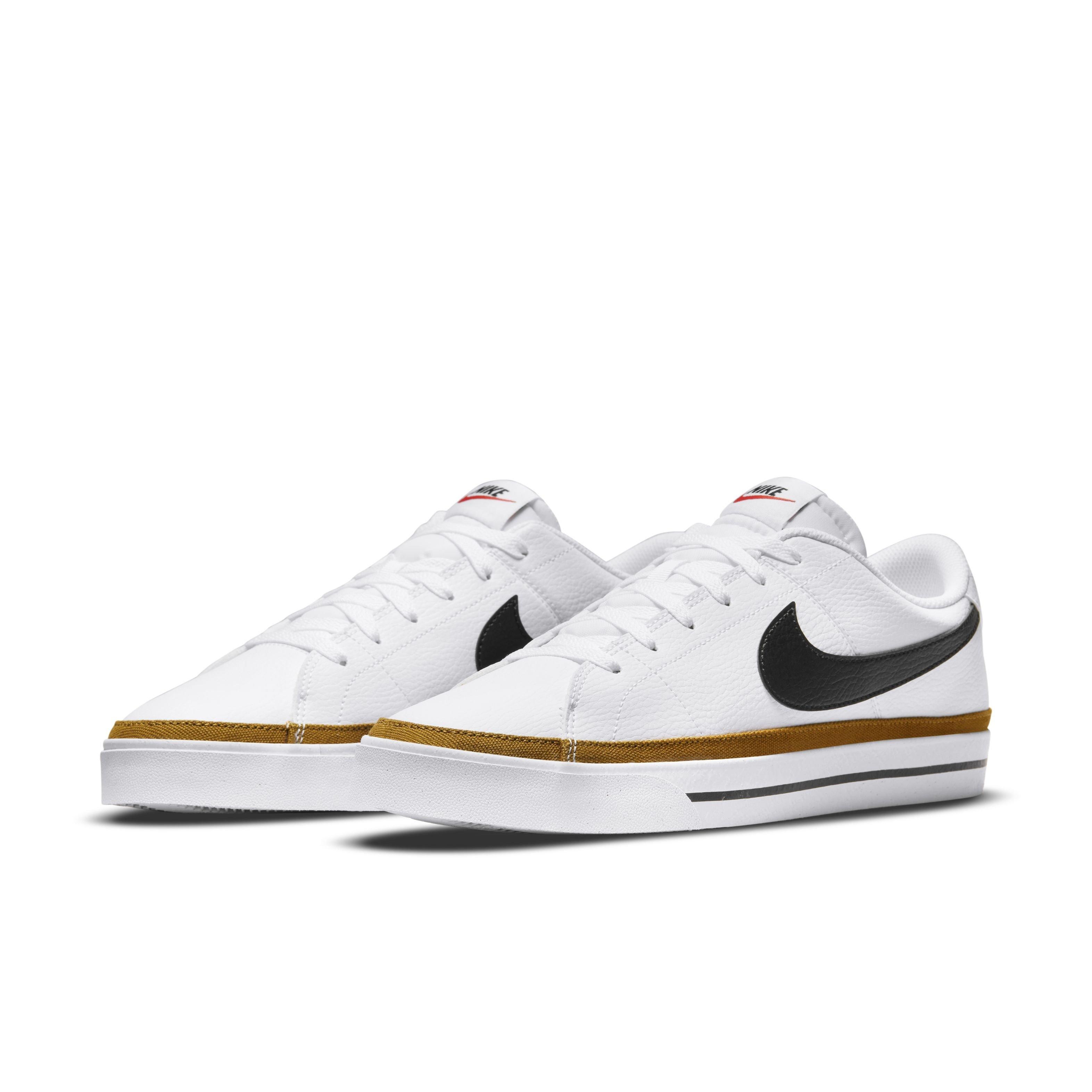 Nike Court Legacy "White/Black/Desert Ochre" Men's Shoe - WHITE/BLACK/DESERT OCHRE Thumbnail View 3