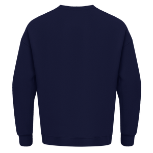 Pro Standard Men's MLB Atlanta Braves Old English Crewneck -Navy