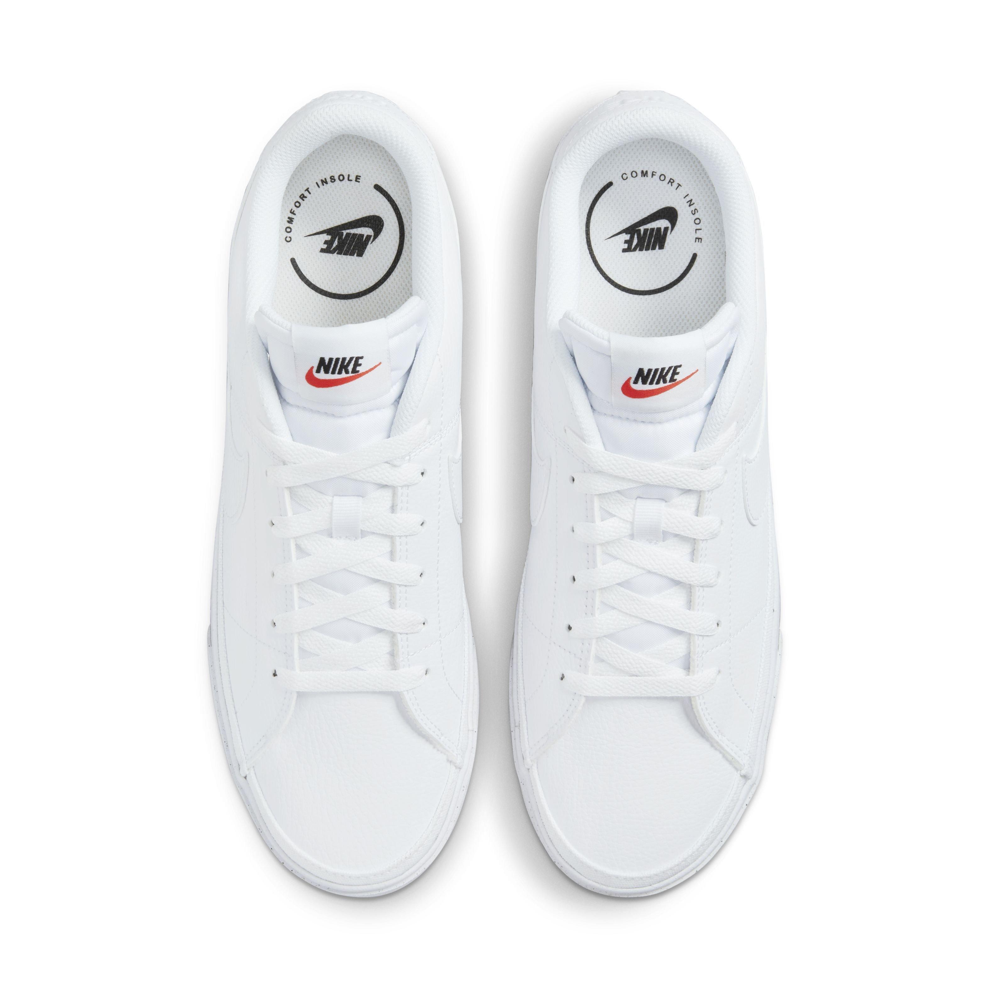 Nike Court Legacy "White/White/Black" Men's Shoe - WHITE/WHITE/BLACK Thumbnail View 4