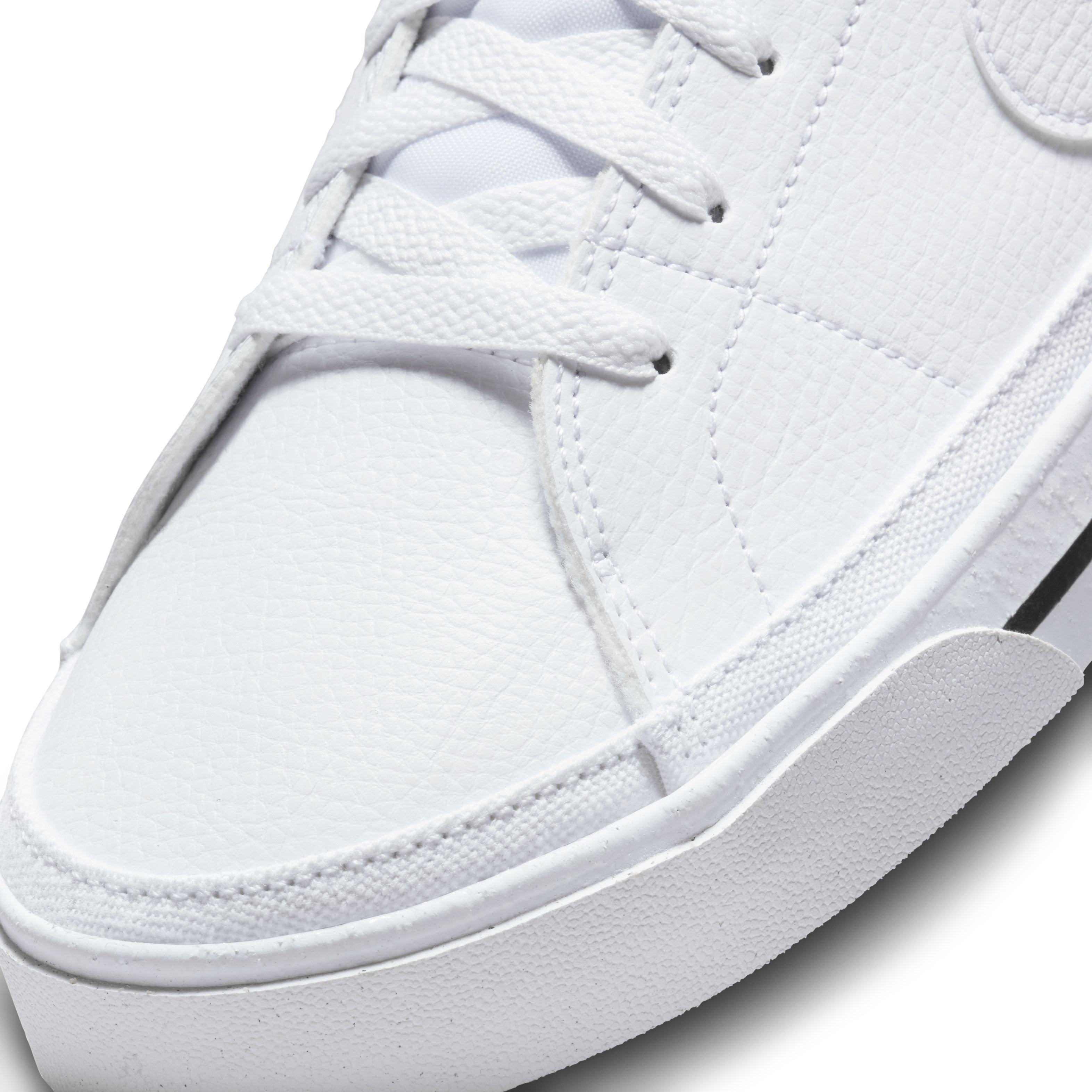 Nike Court Legacy "White/White/Black" Men's Shoe - WHITE/WHITE/BLACK Thumbnail View 8