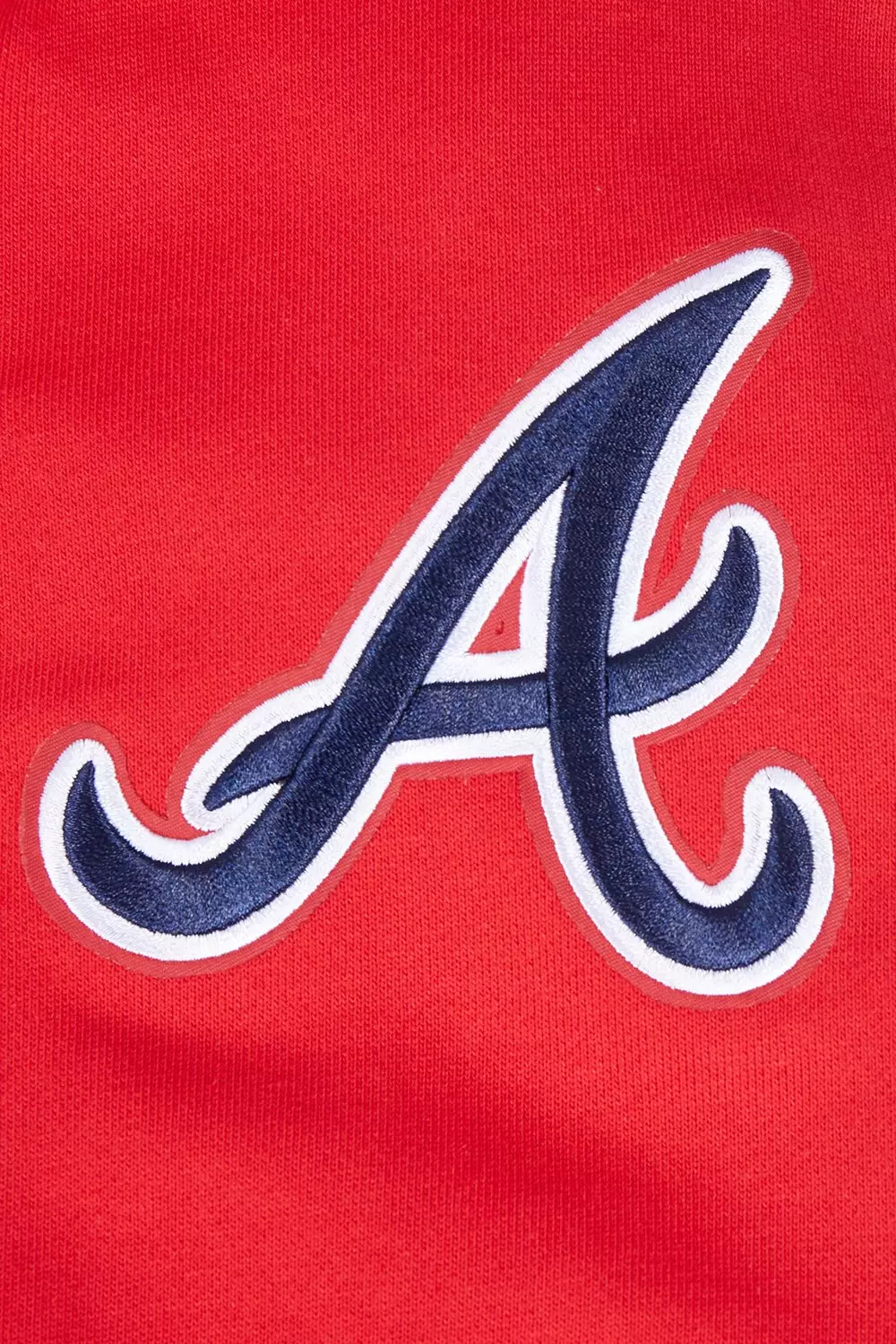 Pro Standard Men's MLB Atlanta Braves Old English Crewneck -Red - RED
