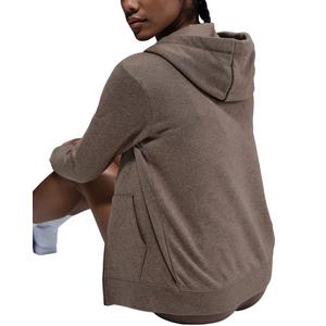 Nike Women's Sportswear Club Fleece Full-Zip Jacket -Brown/White