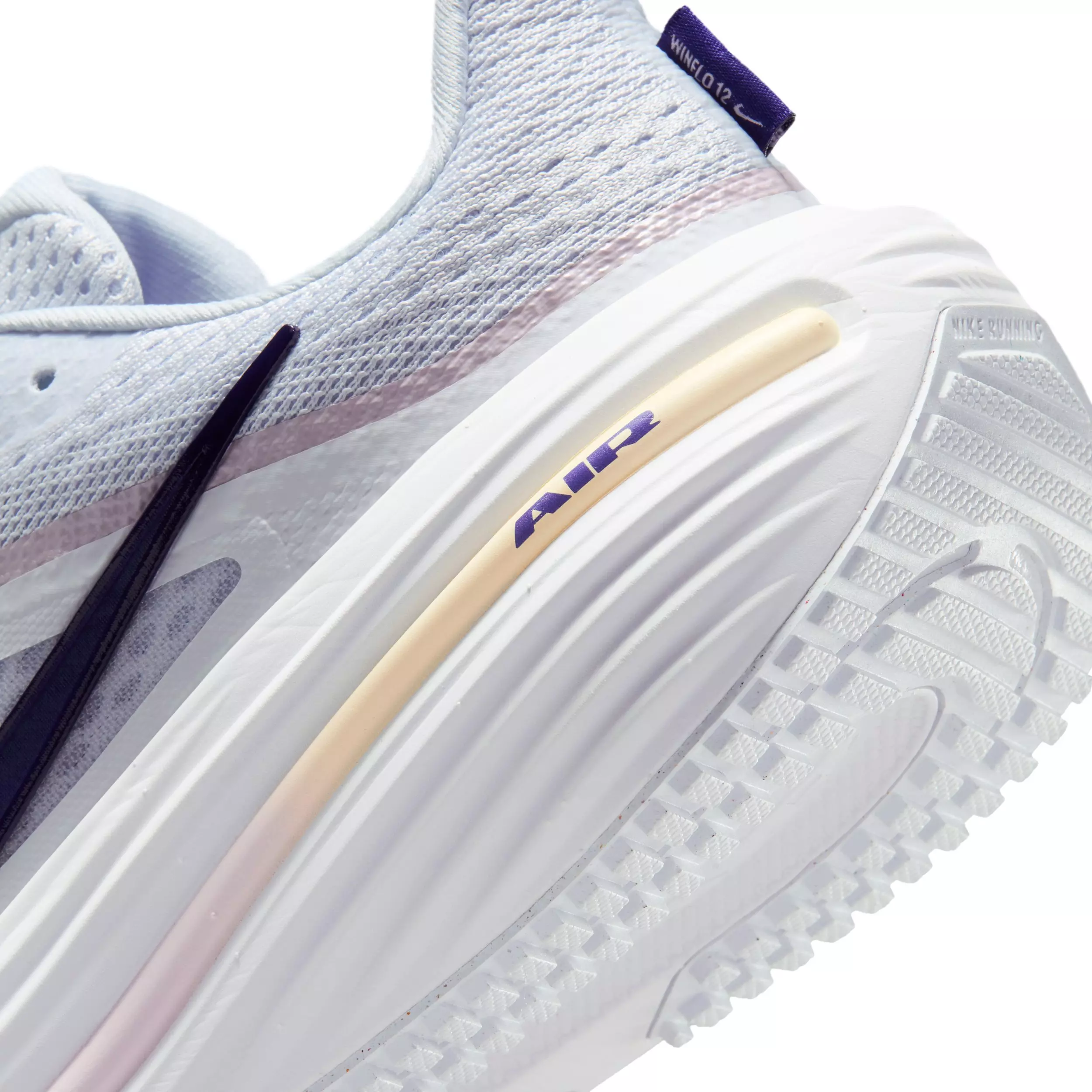 Nike Winflo 12 "Football Grey/Bleached Lilac/Alabaster/Blue Void" Women's Running Shoe - GREY/PURPLE/BLUE