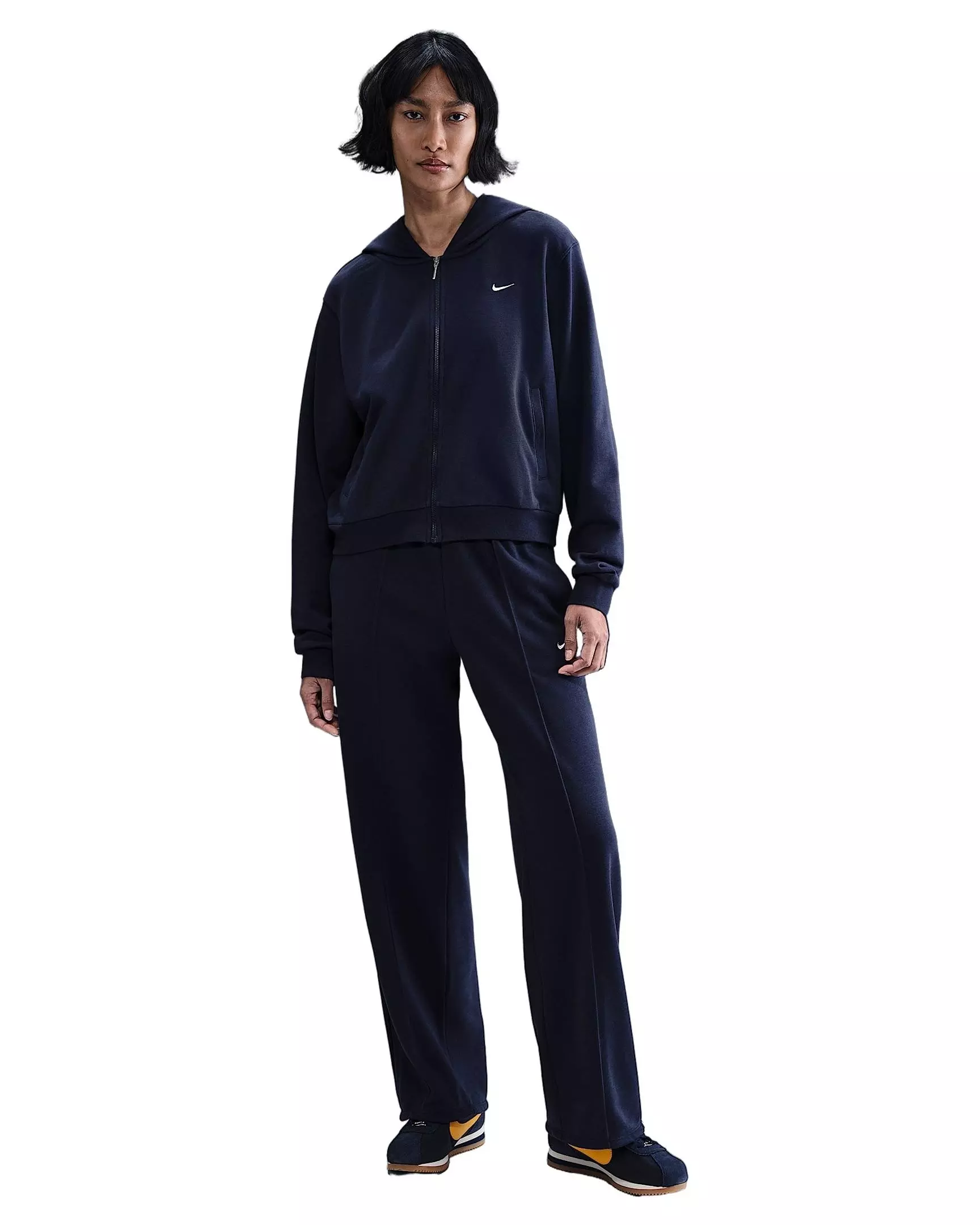 Nike Women's Sportswear Chill Terry Loose Full-Zip French Terry Jacket - Navy - NAVY