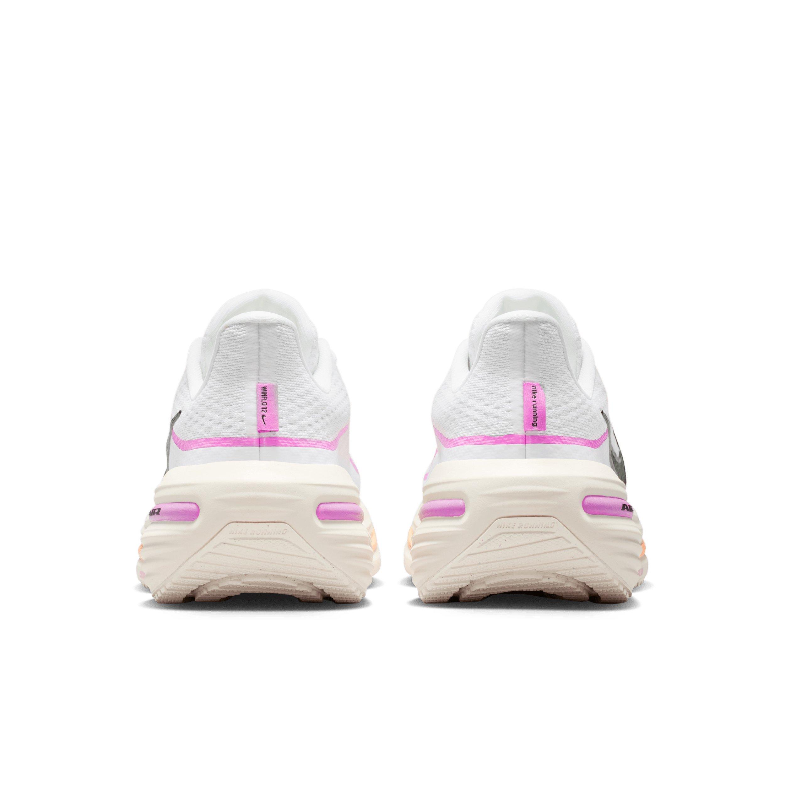 Nike Winflo 12 "White/Light Magenta/Chalk/Black" Women's Running Shoe - WHITE/PINK/BLACK Thumbnail View 5