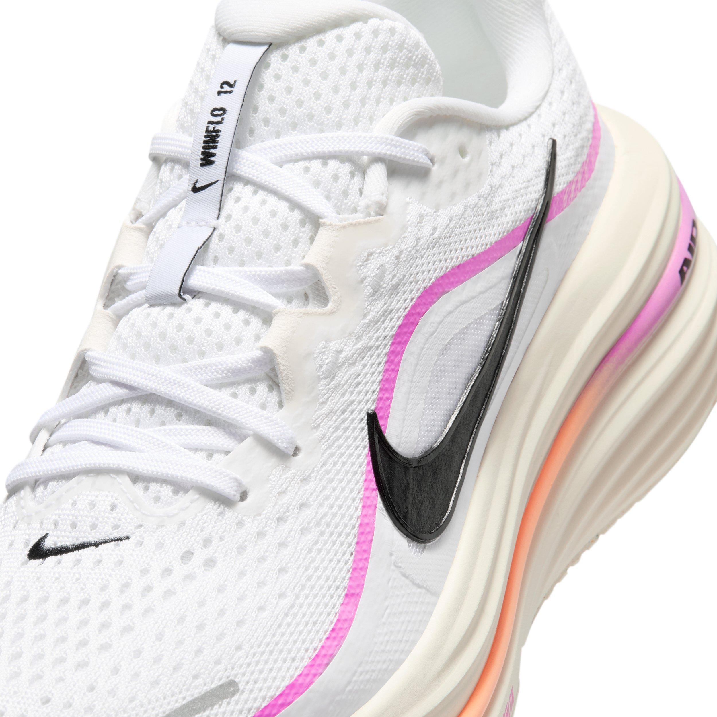 Nike Winflo 12 "White/Light Magenta/Chalk/Black" Women's Running Shoe - WHITE/PINK/BLACK Thumbnail View 7
