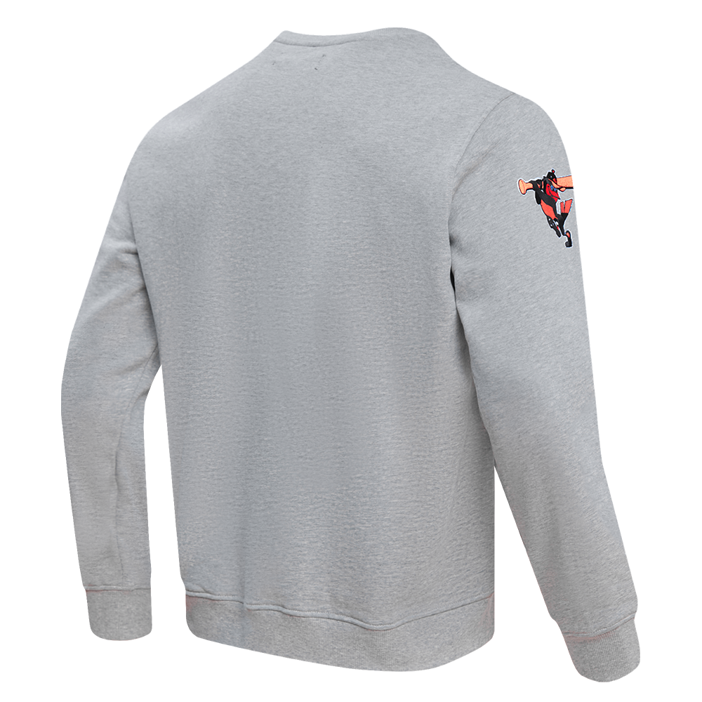 Pro Standard Men's MLB Baltimore Orioles Old English Crewneck - Grey - GREY Thumbnail View 4