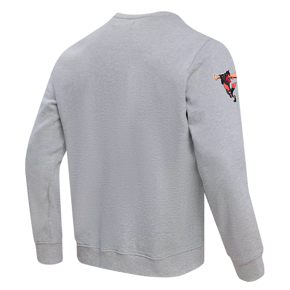 Pro Standard Men's MLB Baltimore Orioles Old English Crewneck - Grey - GREY