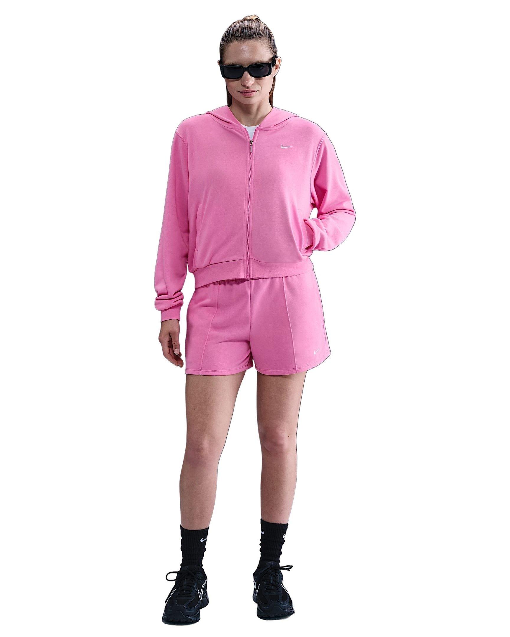 Nike Women's Sportswear Chill Terry Loose Full-Zip French Terry Jacket  - Pink - PINK Thumbnail View 4