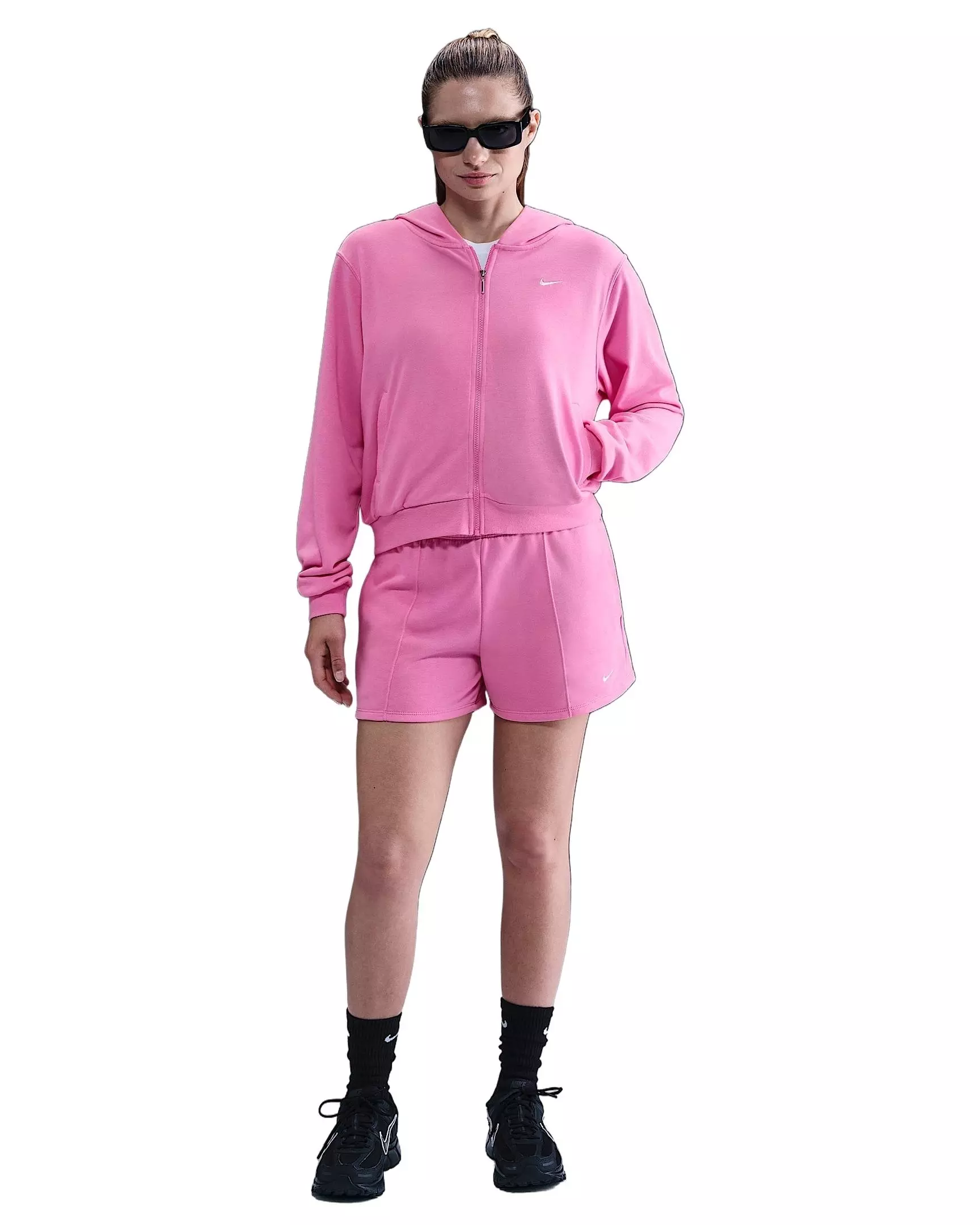 Nike Women's Sportswear Chill Terry Loose Full-Zip French Terry Jacket  - Pink - PINK