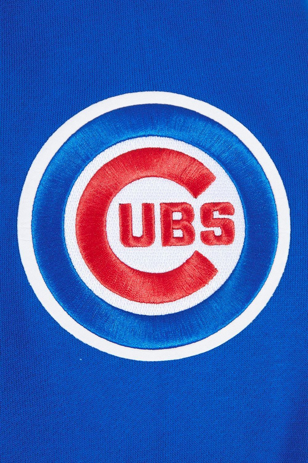 Pro Standard Men's MLB Chicago Cubs Mashup Rib Crewneck -Royal/Red - ROYAL/RED Thumbnail View 7