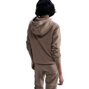 Nike Women's Sportswear Club Fleece Pullover Hoodie -Brown/White