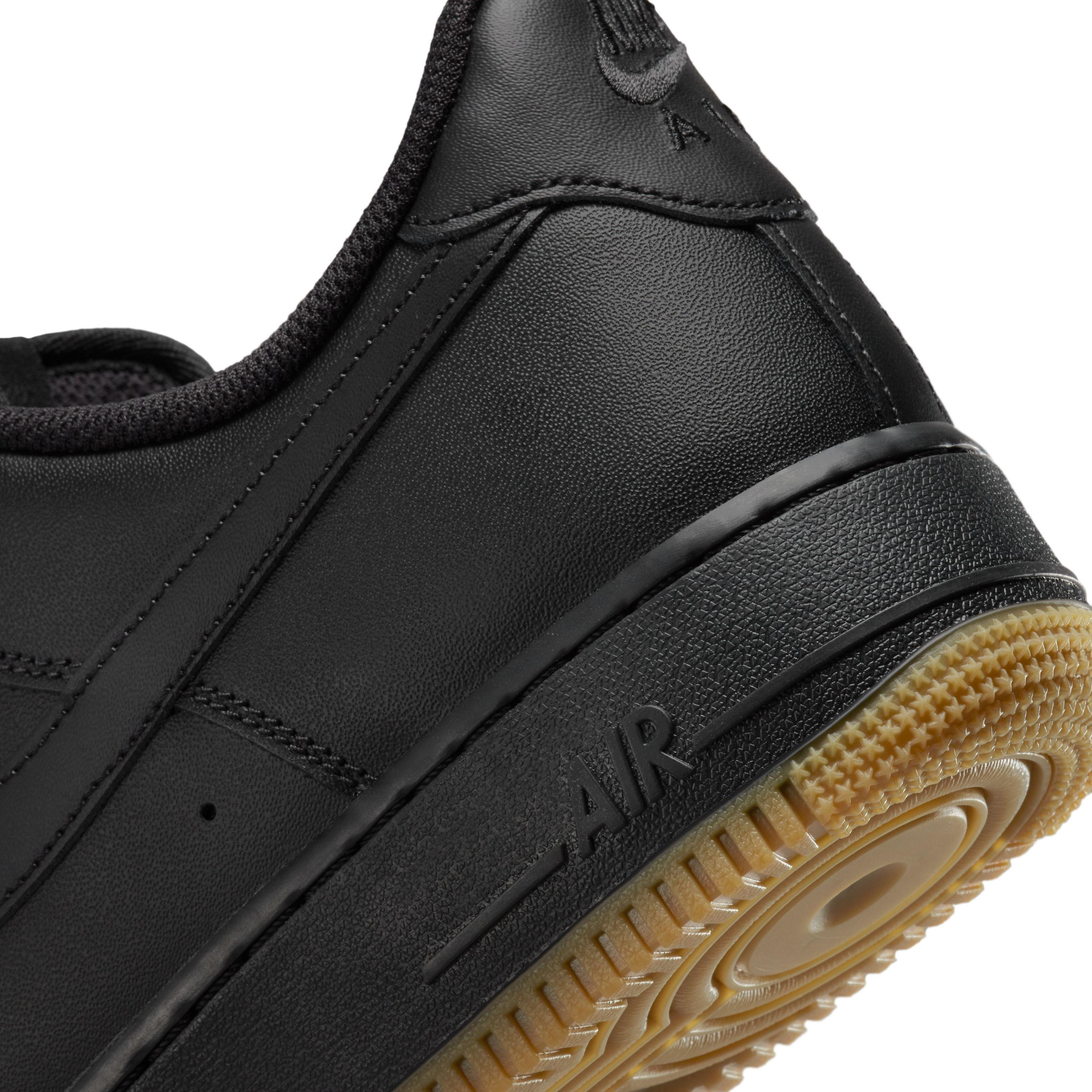 Black air force 1 best sale rubber sole