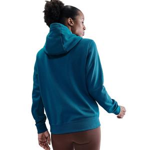 Nike Women's Sportswear Club Fleece Pullover Hoodie -Turquoise/White