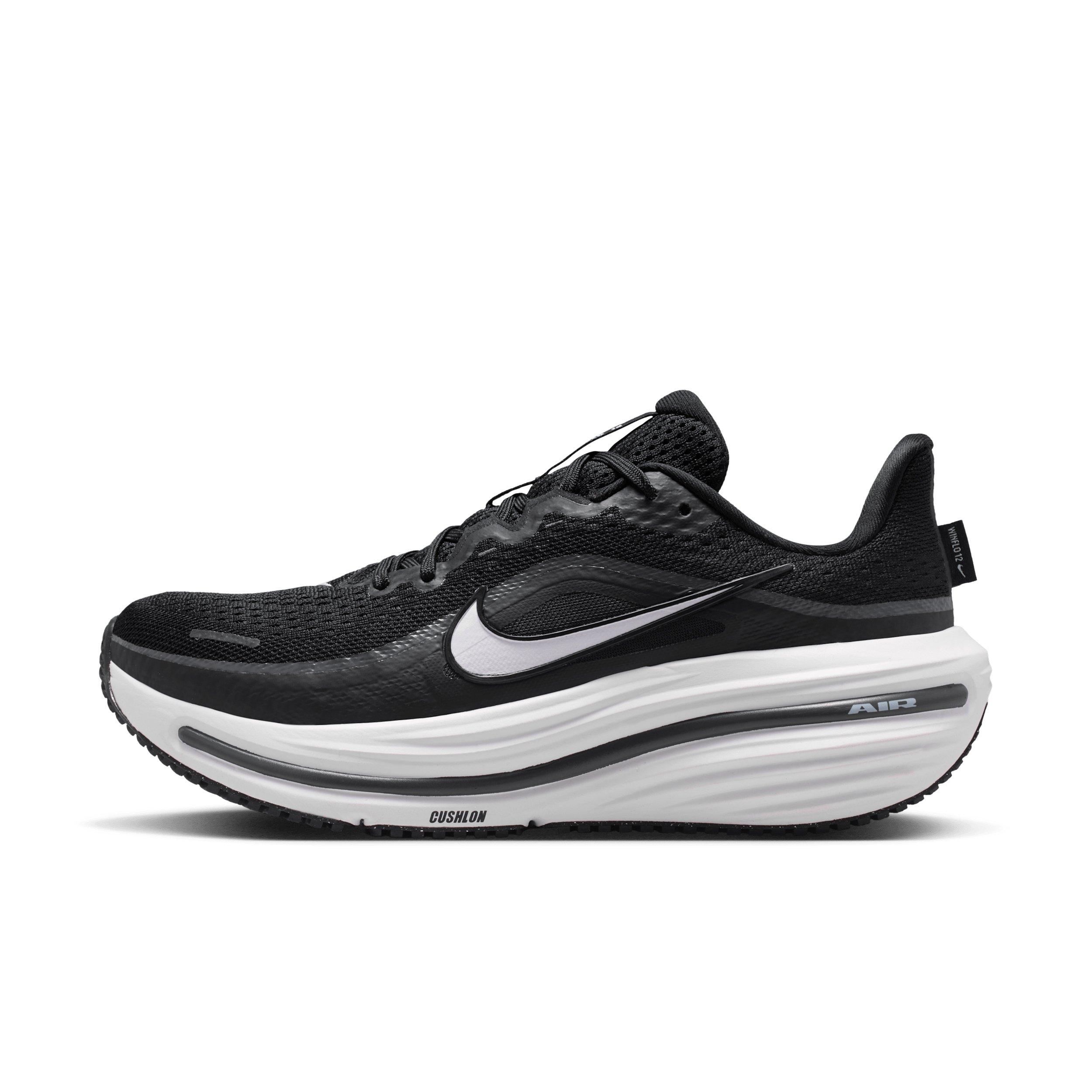 Nike Winflo 12 "Black/Dark Smoke Grey/White" Women's Wide Running Shoe - BLACK/GREY/WHITE Thumbnail View 2