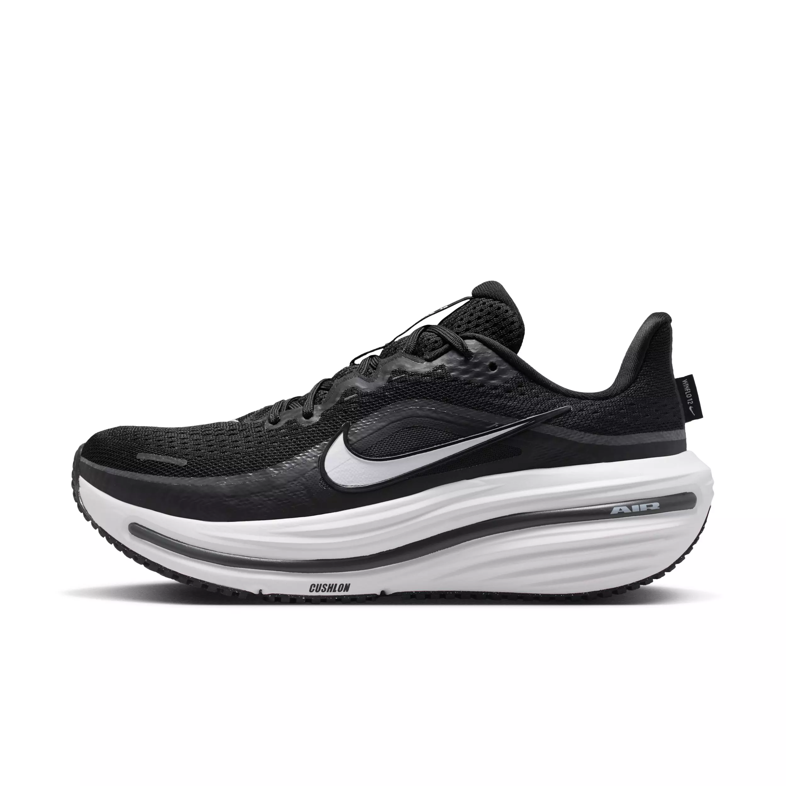 Nike Winflo 12 "Black/Dark Smoke Grey/White" Women's Wide Running Shoe - BLACK/GREY/WHITE
