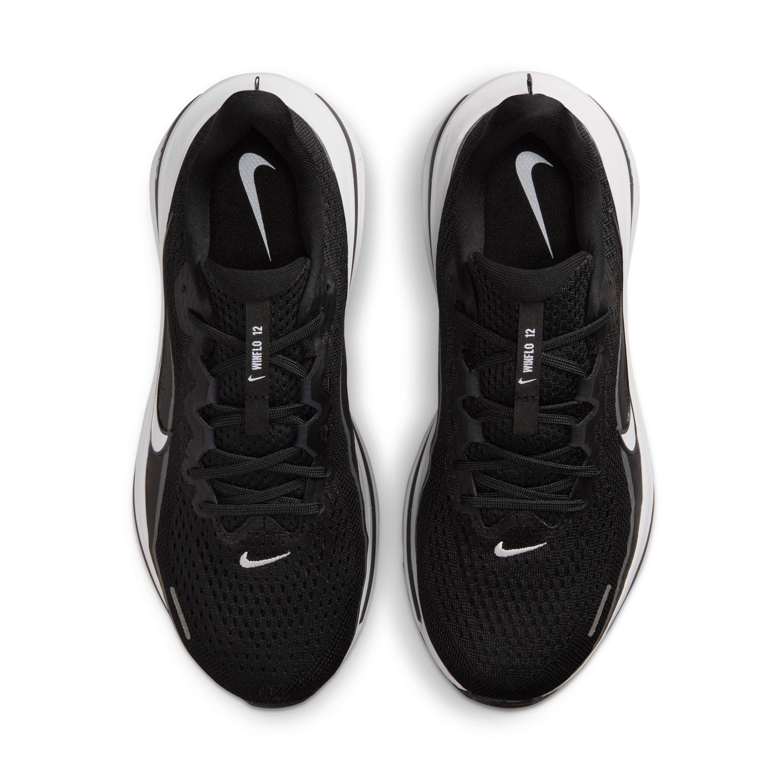Nike Winflo 12 "Black/Dark Smoke Grey/White" Women's Wide Running Shoe - BLACK/GREY/WHITE Thumbnail View 4