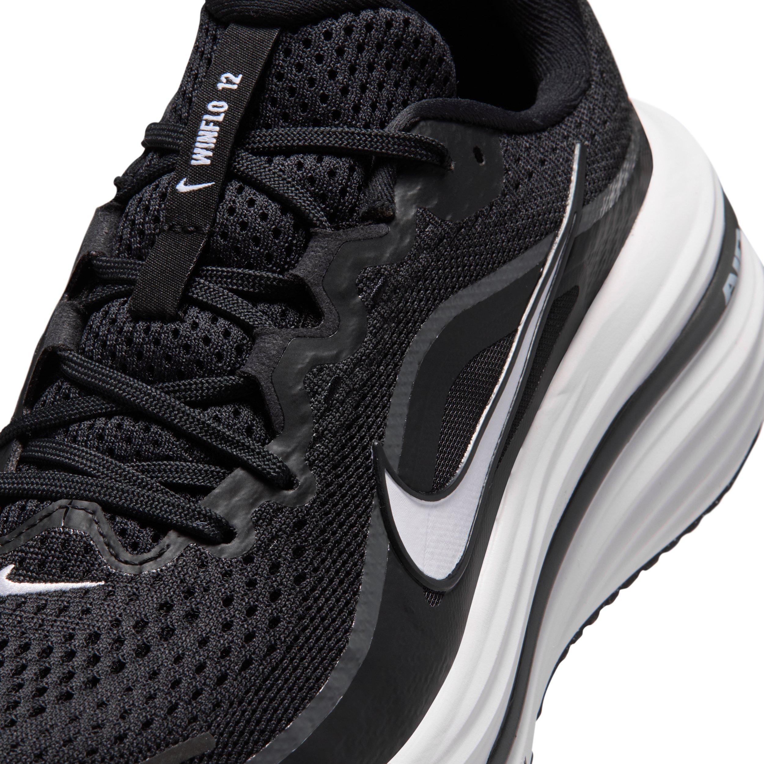 Nike Winflo 12 "Black/Dark Smoke Grey/White" Women's Wide Running Shoe - BLACK/GREY/WHITE Thumbnail View 7
