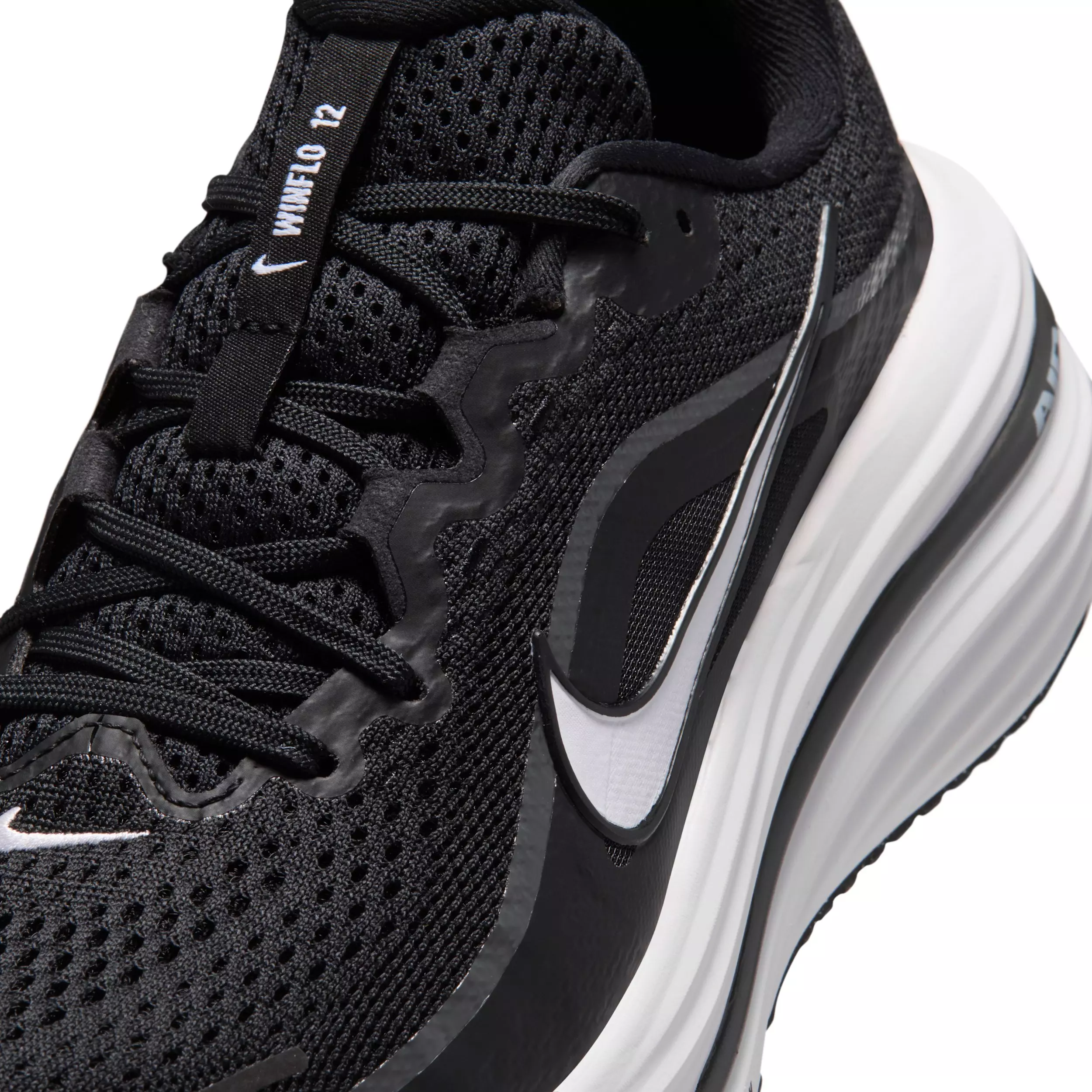 Nike Winflo 12 "Black/Dark Smoke Grey/White" Women's Wide Running Shoe - BLACK/GREY/WHITE