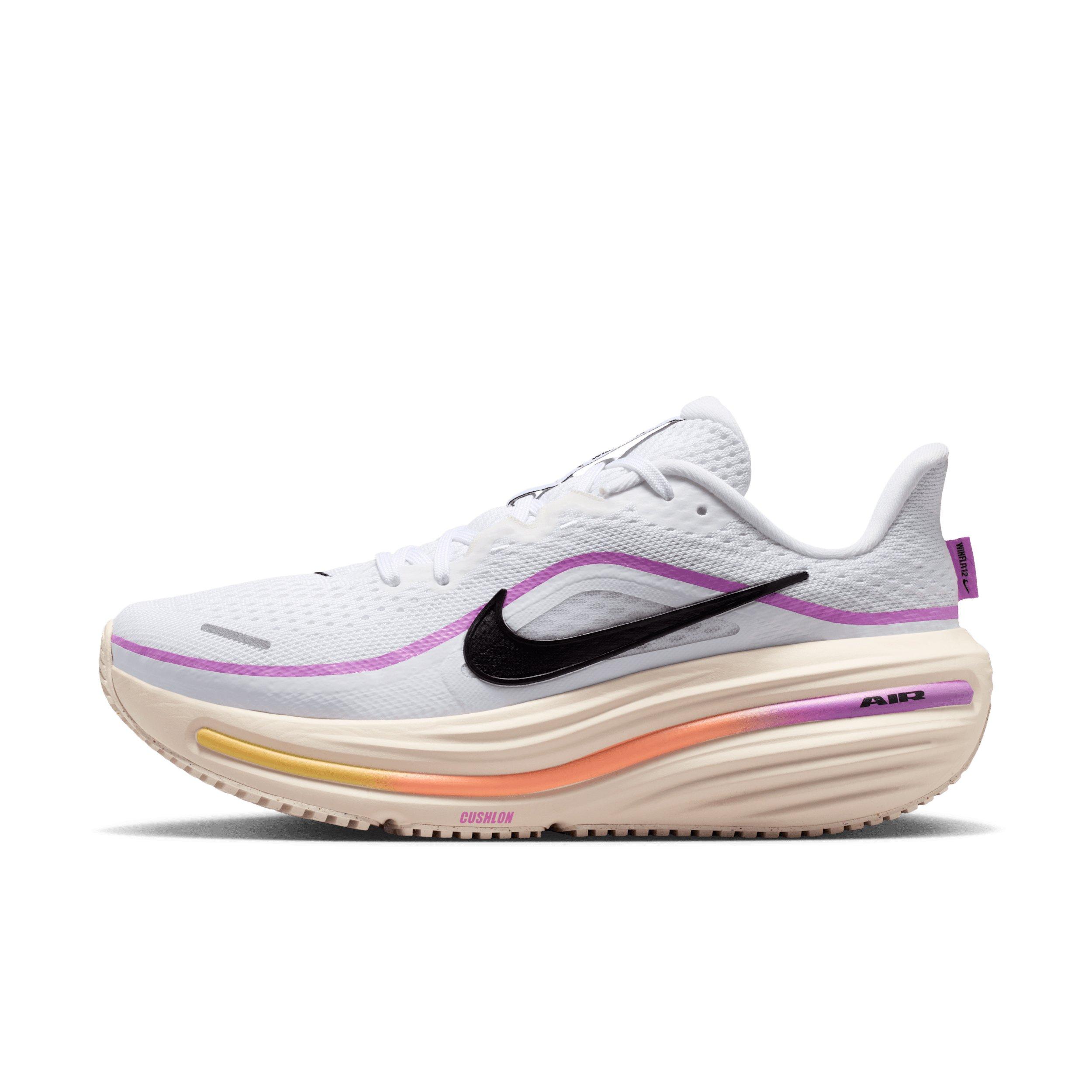Nike Winflo 12 "White/Light Magenta/Chalk/Black" Women's Wide Running Shoe - WHITE/PINK/BLACK Thumbnail View 2