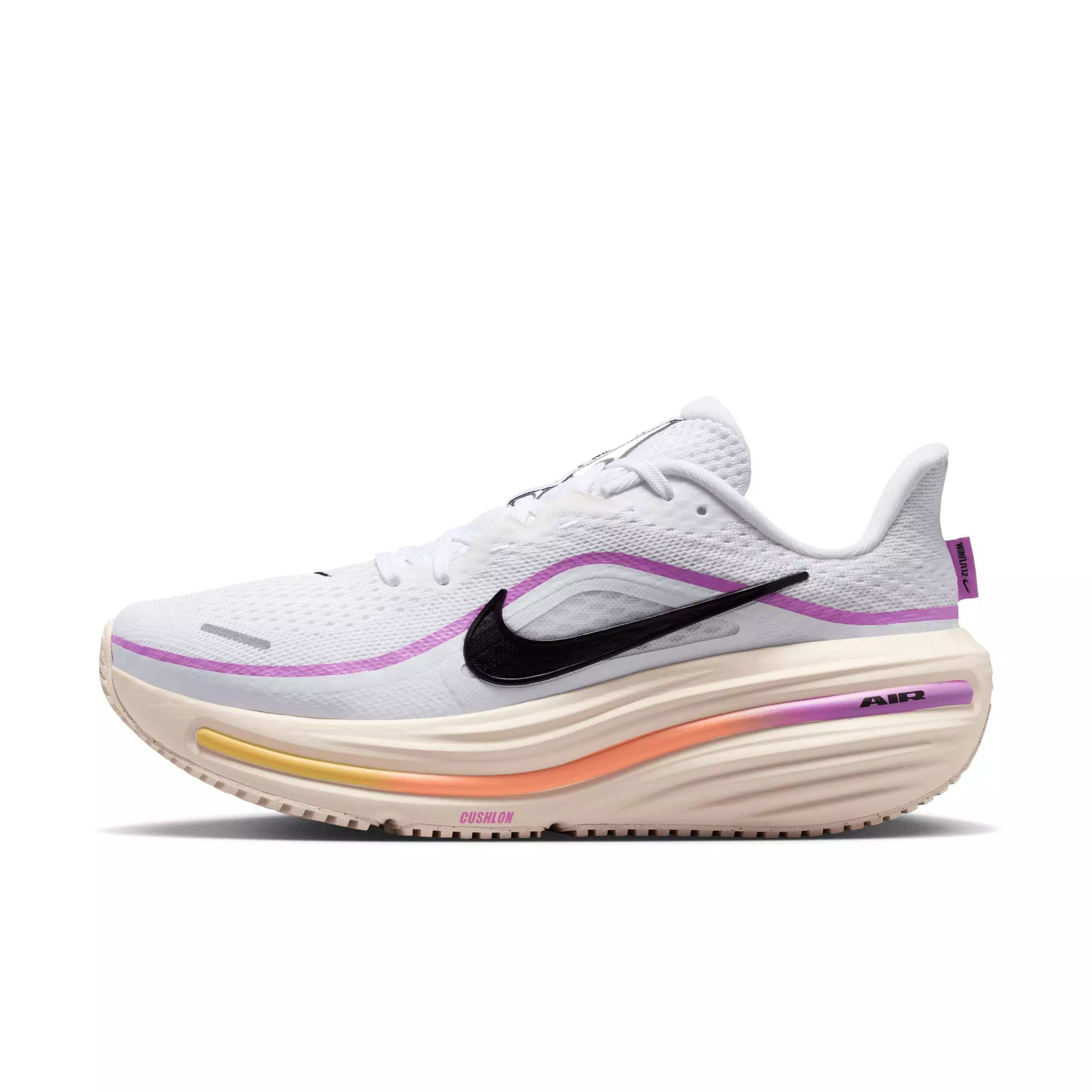 Nike Winflo 12 "White/Light Magenta/Chalk/Black" Women's Wide Running Shoe - WHITE/PINK/BLACK