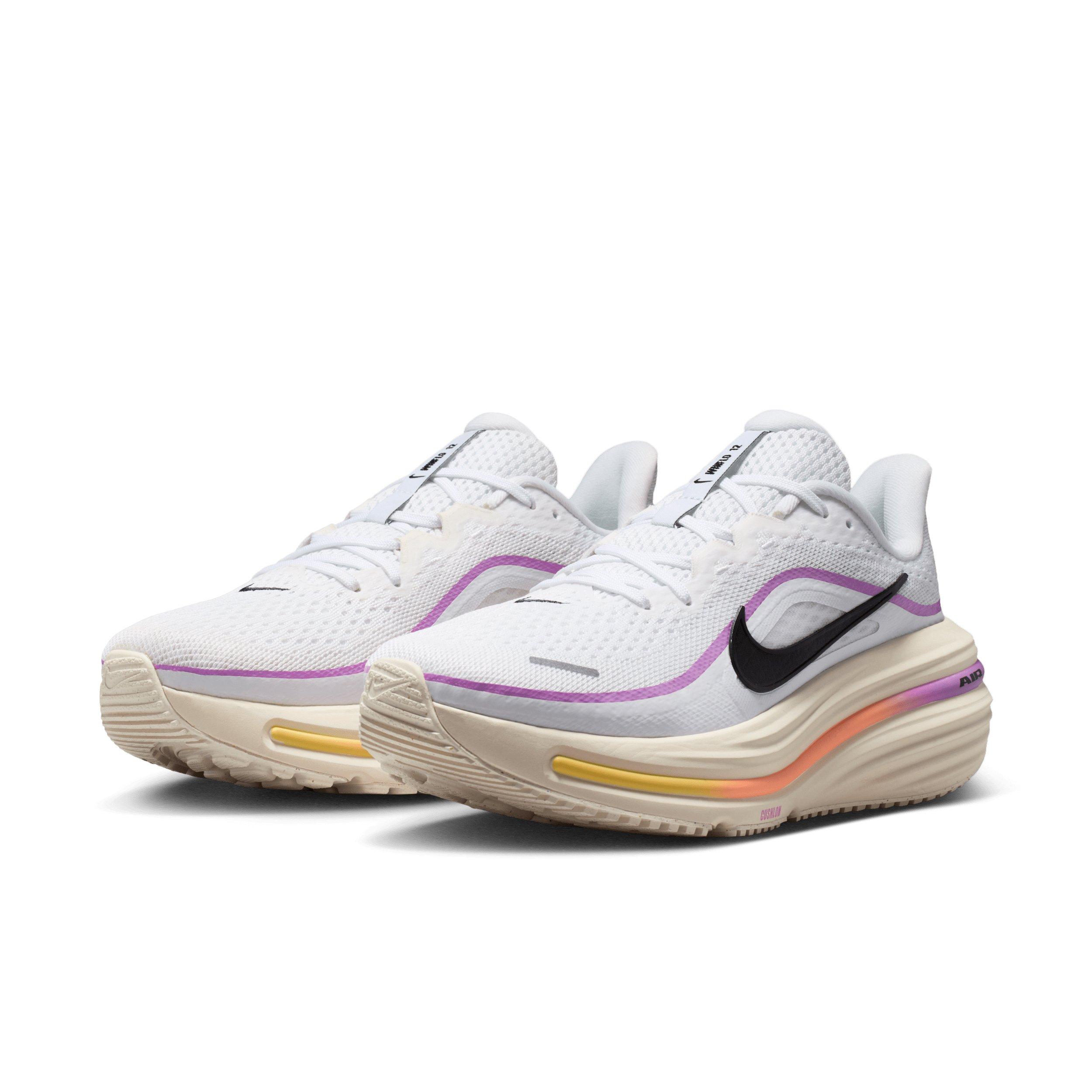 Nike Winflo 12 "White/Light Magenta/Chalk/Black" Women's Wide Running Shoe - WHITE/PINK/BLACK Thumbnail View 3