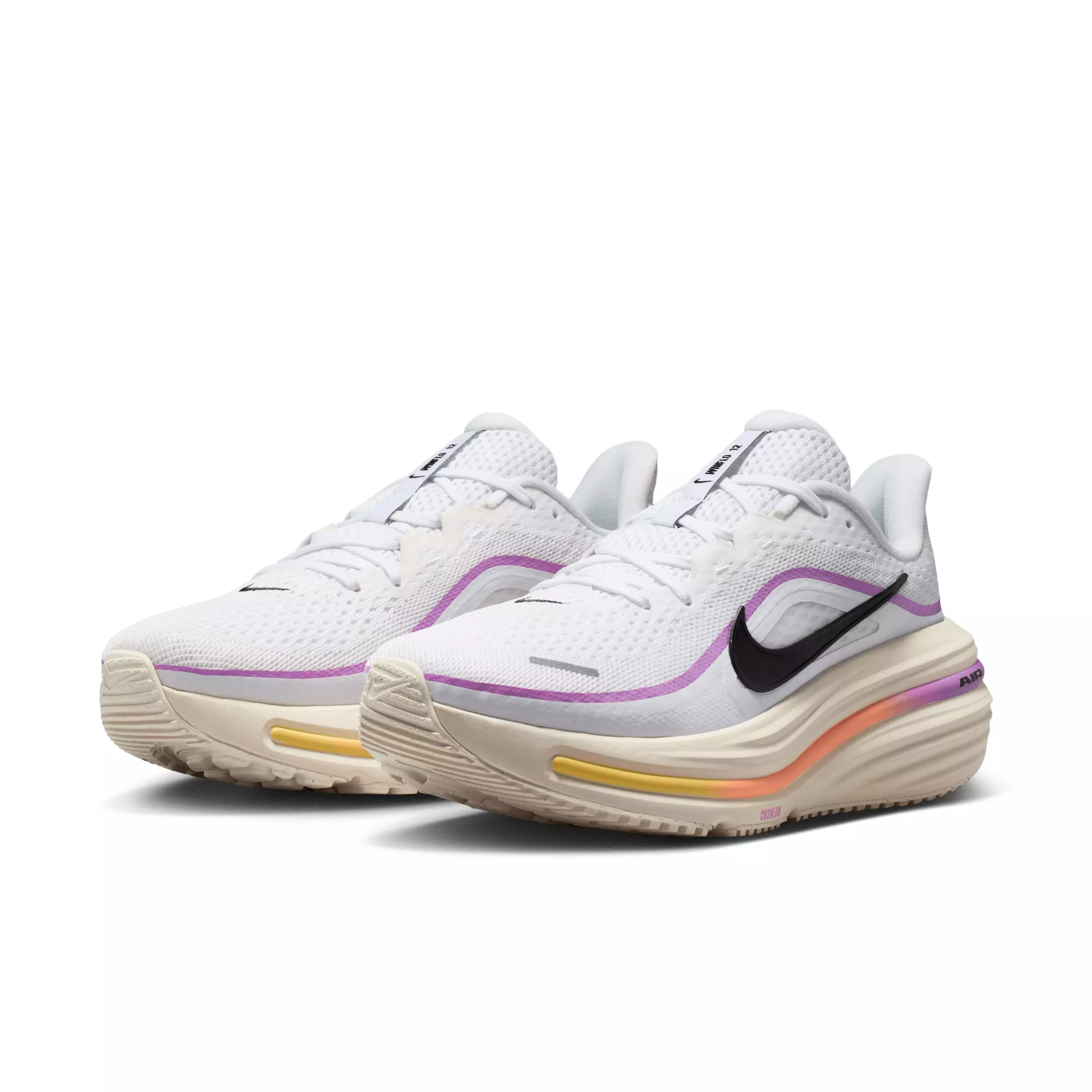 Nike Winflo 12 "White/Light Magenta/Chalk/Black" Women's Wide Running Shoe - WHITE/PINK/BLACK