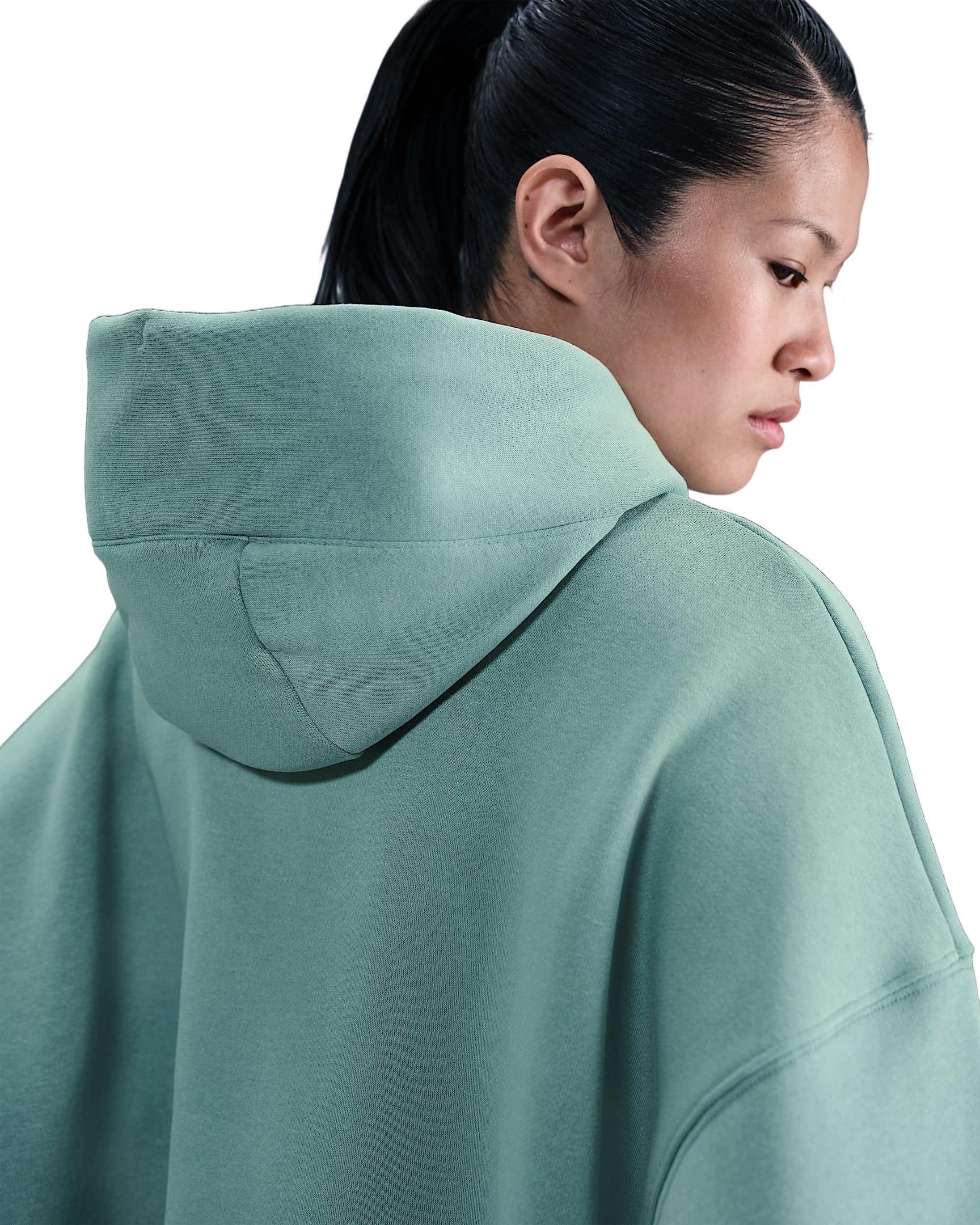 Nike Women's Sportswear Phoenix Fleece Over-Oversized Pullover Hoodie -Green - GREEN Thumbnail View 2