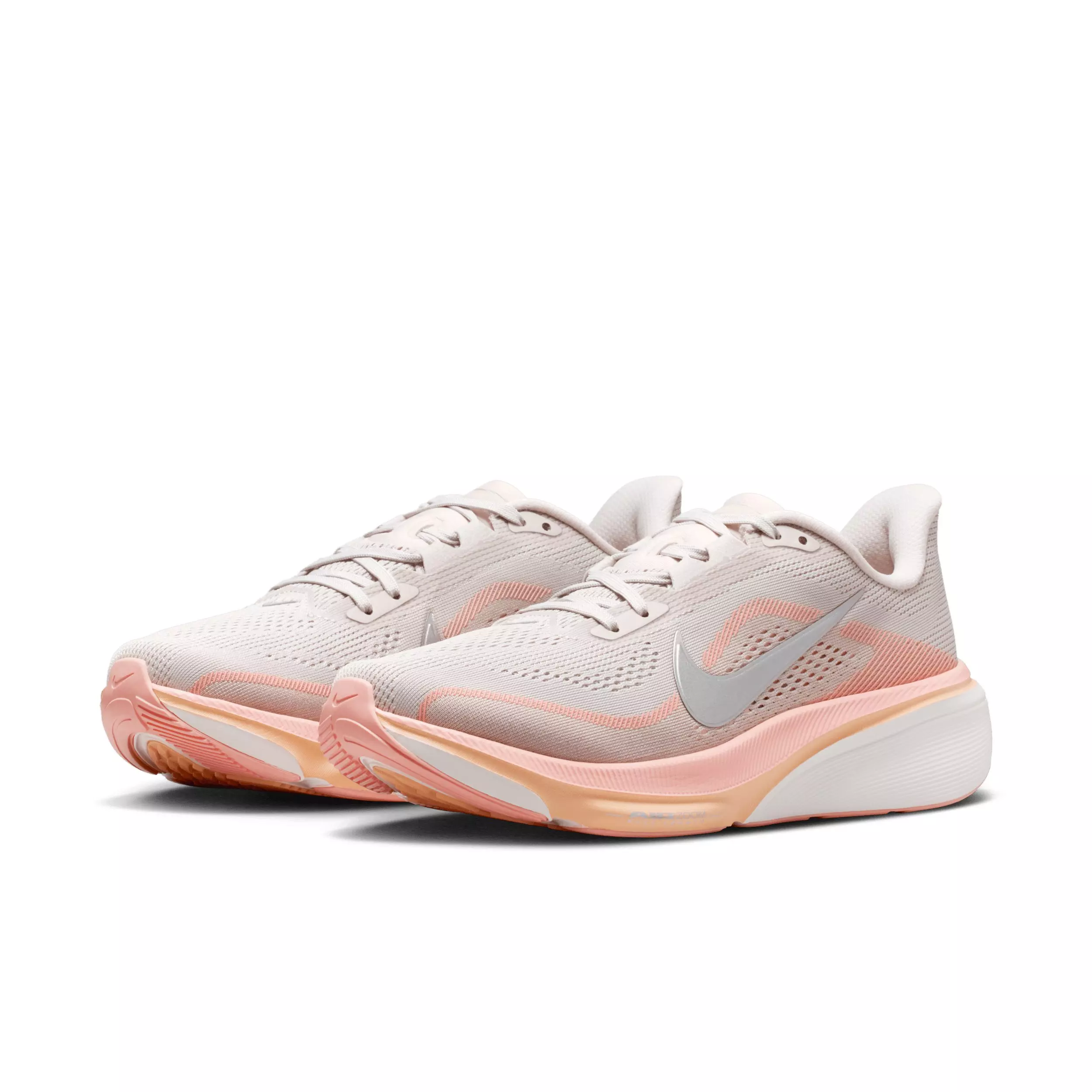 Nike Pegasus 42 "Light Bone/Arctic Orange/Chalk/Metallic Silver" Women's Road Running Shoe - BEIGE/ORANGE/SILVER