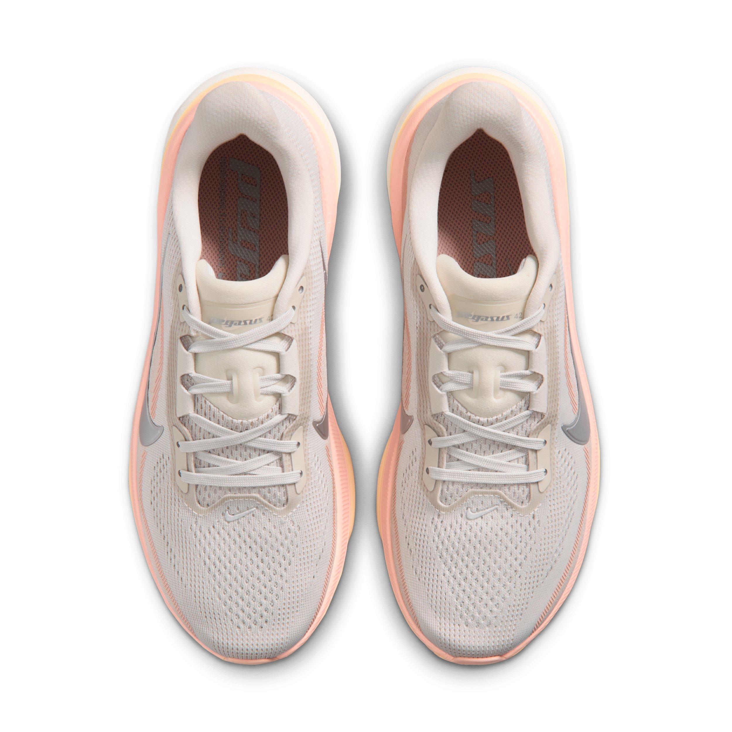 Nike Pegasus 42 "Light Bone/Arctic Orange/Chalk/Metallic Silver" Women's Road Running Shoe - BEIGE/ORANGE/SILVER Thumbnail View 4