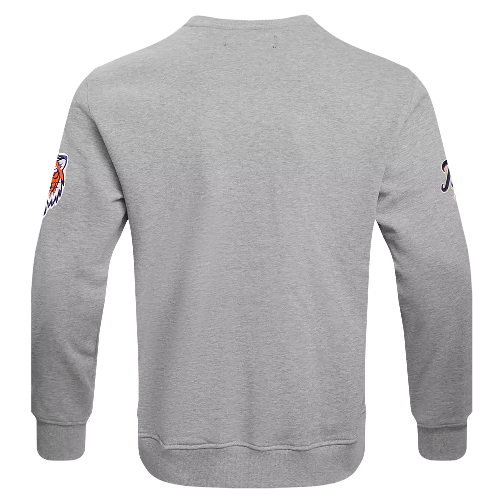 Pro Standard Men's MLB Detroit Tigers Old English Crewneck - Grey - GREY