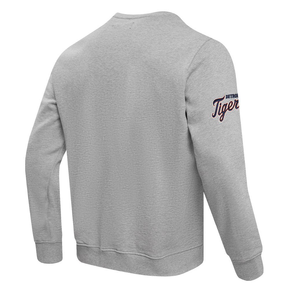 Pro Standard Men's MLB Detroit Tigers Old English Crewneck - Grey - GREY Thumbnail View 4