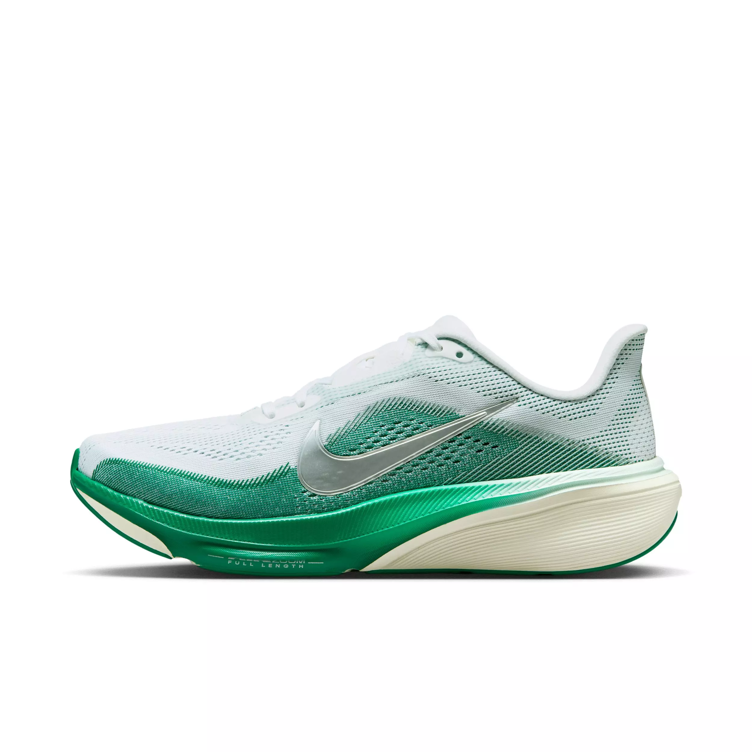 Nike Pegasus 42 "White/Malachite/Barely Green/Metallic Silver" Women's Road Running Shoe - WHITE/GREEN