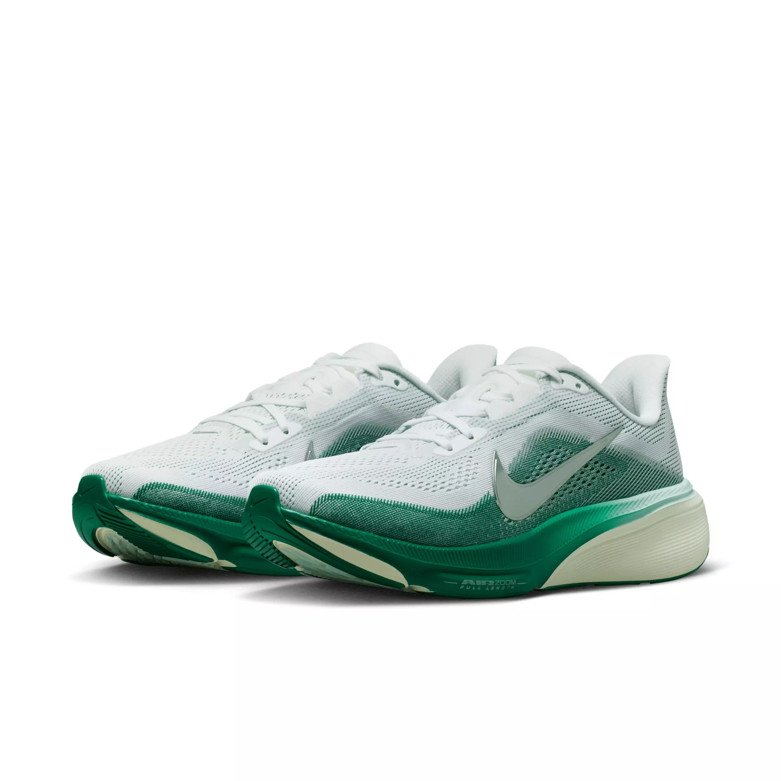 Nike Pegasus 42 "White/Malachite/Barely Green/Metallic Silver" Women's Road Running Shoe - WHITE/GREEN