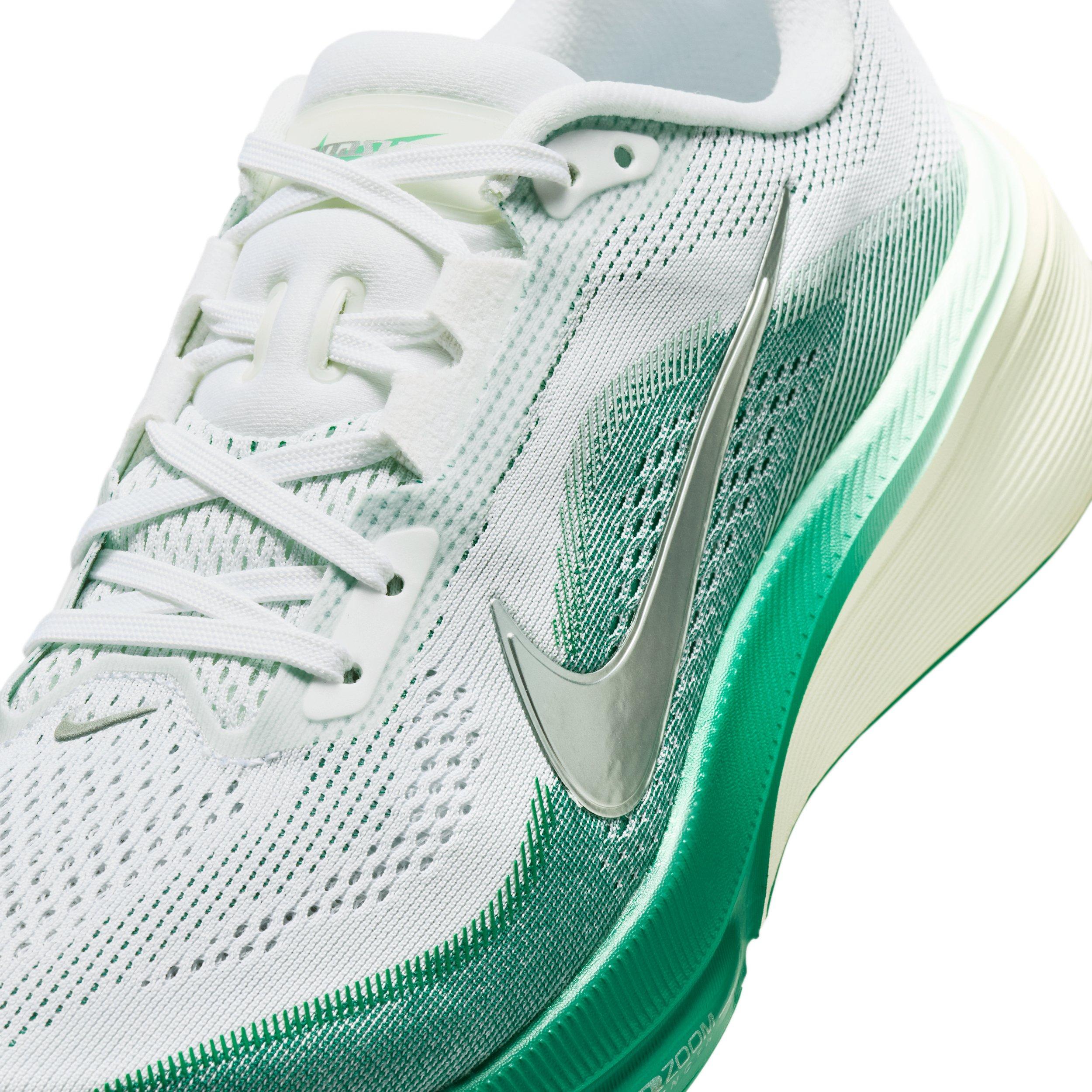 Nike Pegasus 42 "White/Malachite/Barely Green/Metallic Silver" Women's Road Running Shoe - WHITE/GREEN Thumbnail View 7