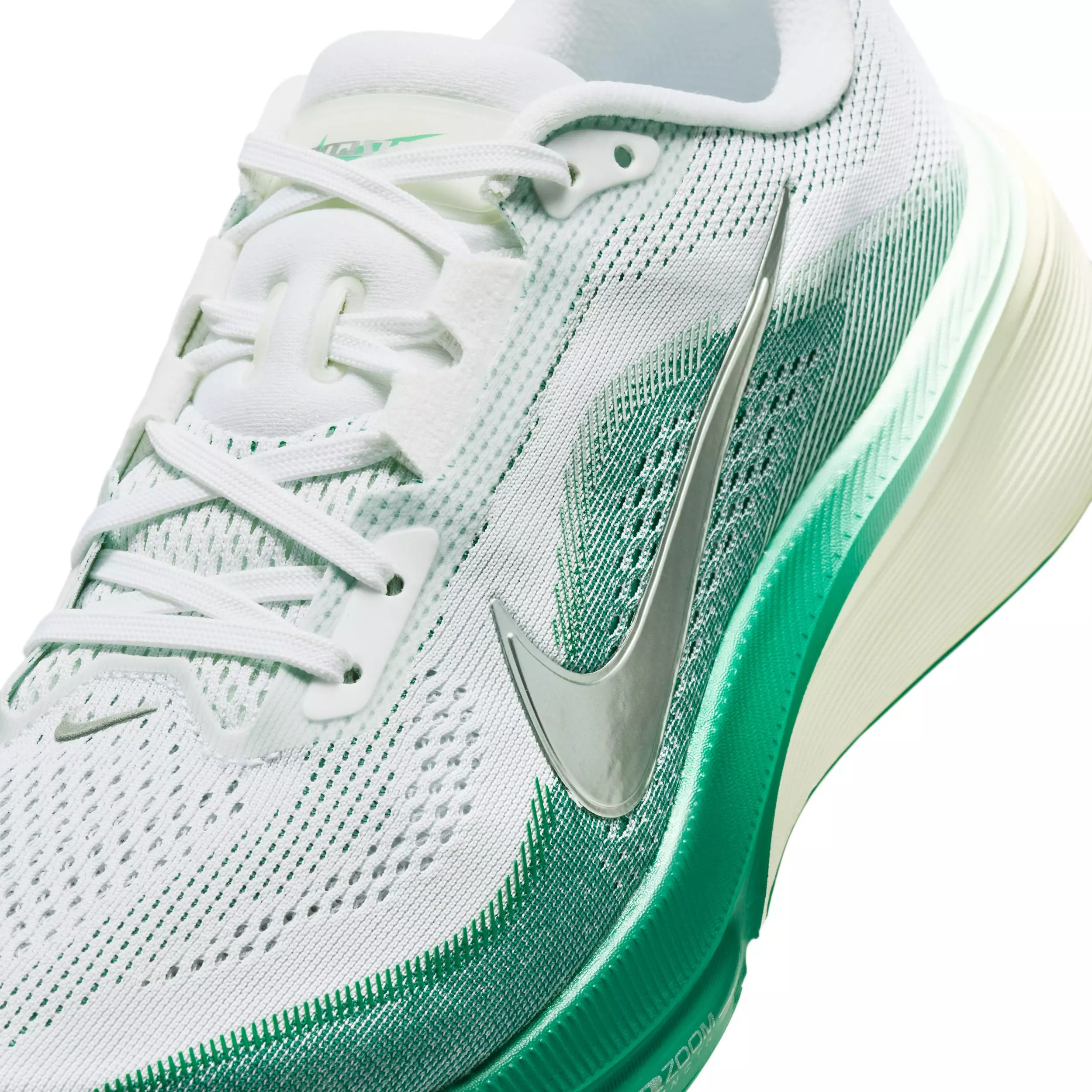 Nike Pegasus 42 "White/Malachite/Barely Green/Metallic Silver" Women's Road Running Shoe - WHITE/GREEN