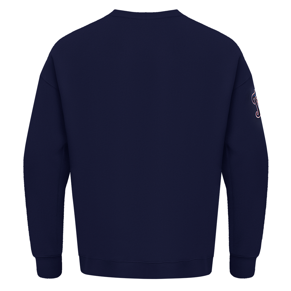 Pro Standard Men's MLB Detroit Tigers Old English Crewneck -Navy - NAVY Thumbnail View 2