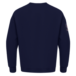 Pro Standard Men's MLB Detroit Tigers Old English Crewneck -Navy