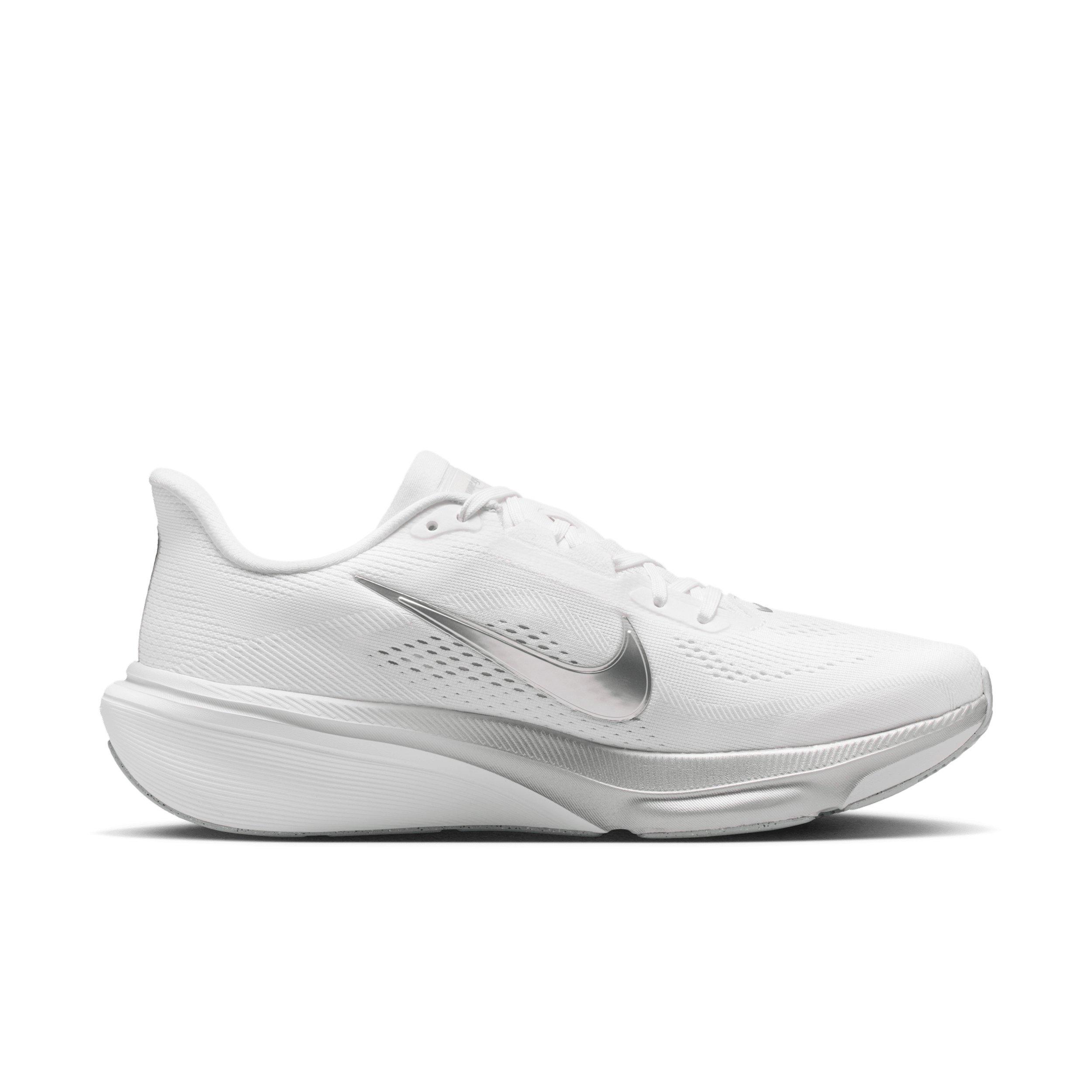 Nike Pegasus 42 "White/Wolf Grey/Cool Grey/Metallic Silver" Women's Road Running Shoe - WHITE/SILVER Thumbnail View 1