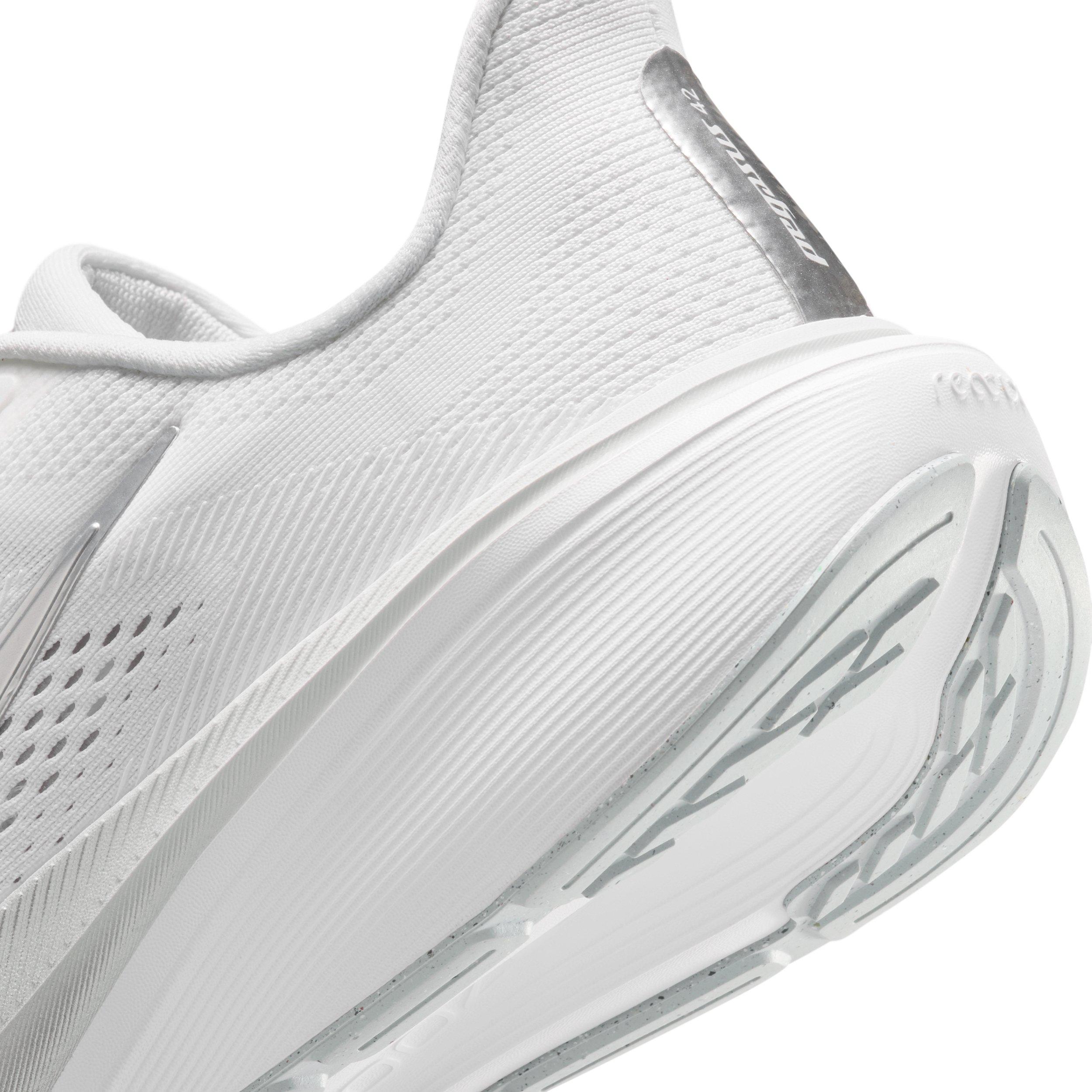 Nike Pegasus 42 "White/Wolf Grey/Cool Grey/Metallic Silver" Women's Road Running Shoe - WHITE/SILVER Thumbnail View 8