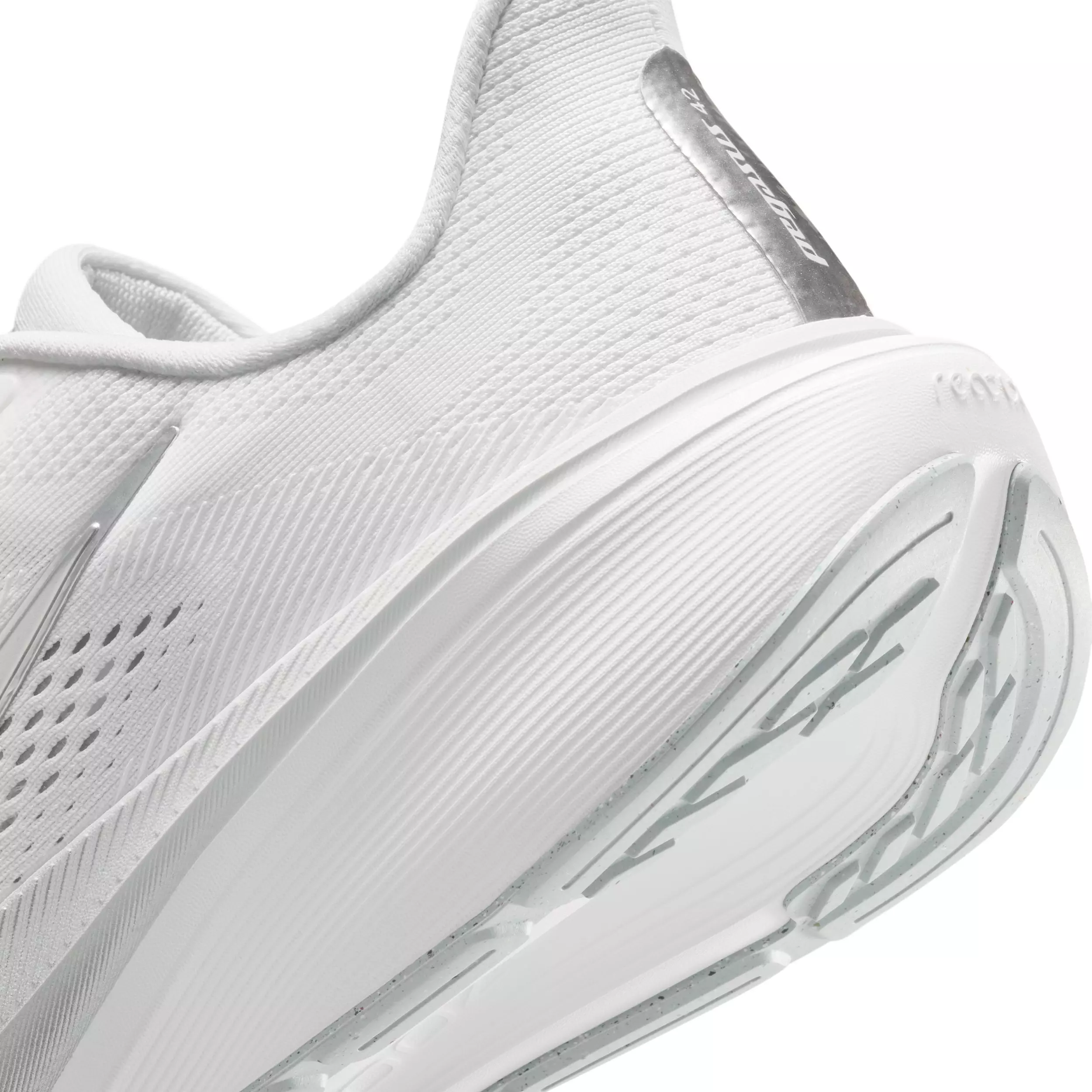 Nike Pegasus 42 "White/Wolf Grey/Cool Grey/Metallic Silver" Women's Road Running Shoe - WHITE/SILVER